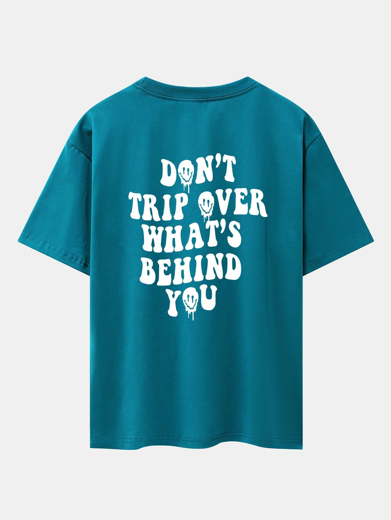Slogan Rückenprint Oversize T-Shirt - Image 13