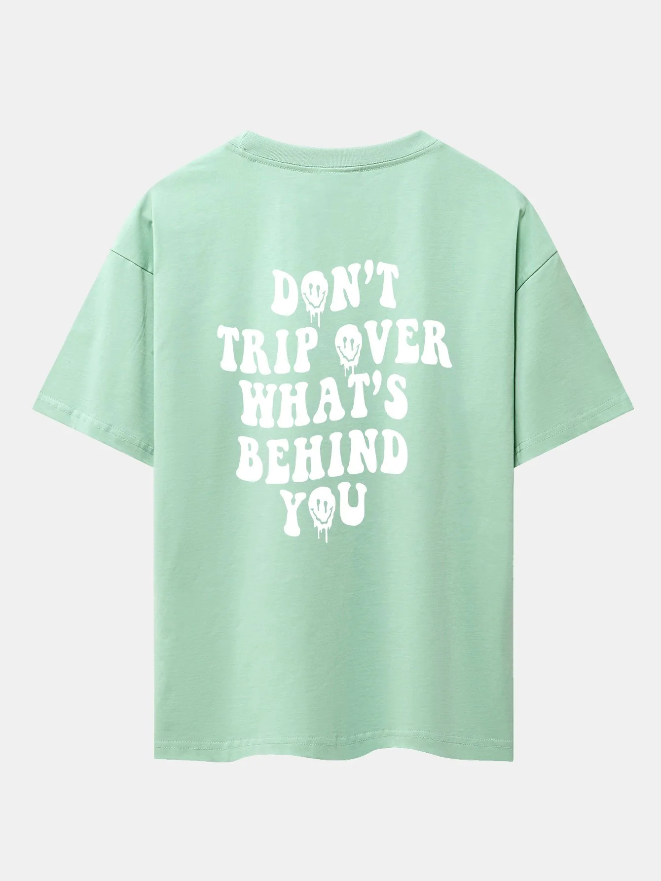 Slogan Rückenprint Oversize T-Shirt - Image 14