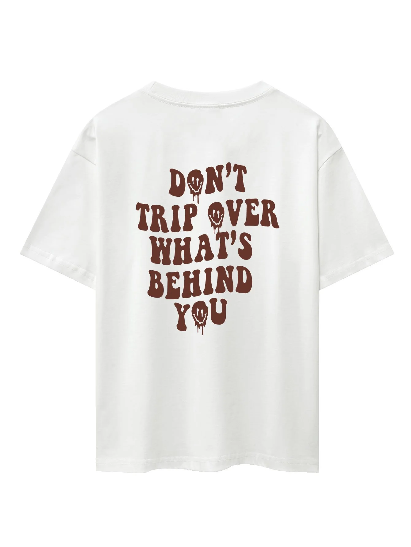 Slogan Rückenprint Oversize T-Shirt - Image 3