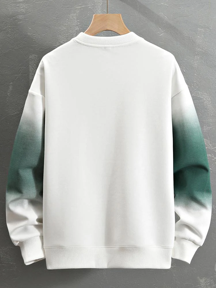 Slogan-Gradient-Druck-Sweatshirt - Image 2