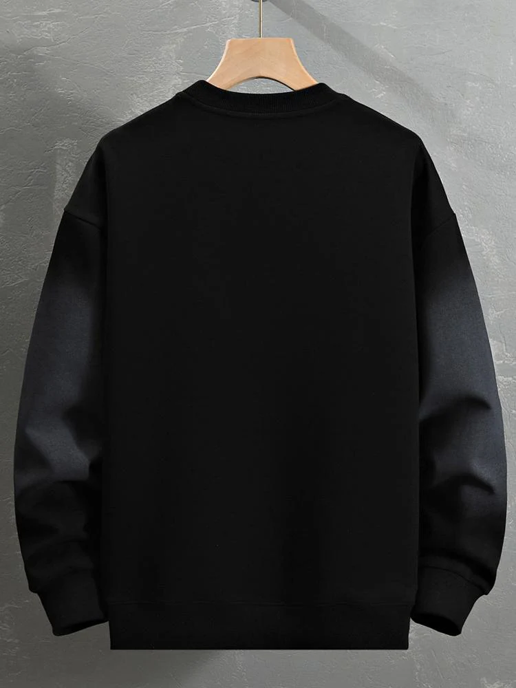 Slogan-Gradient-Druck-Sweatshirt - Image 4