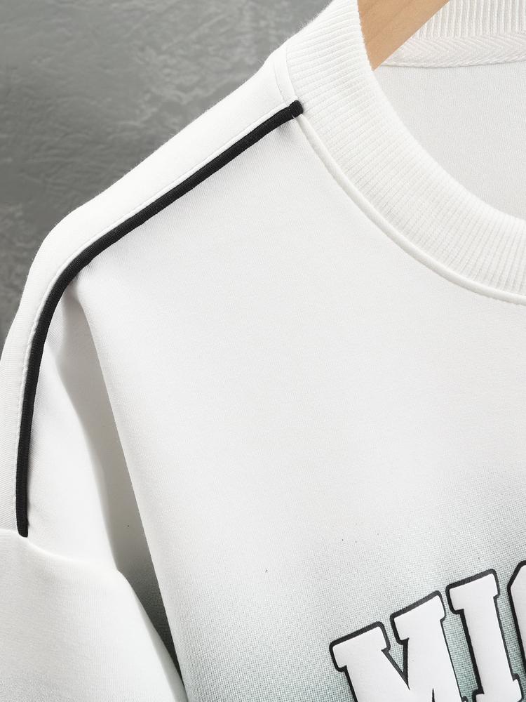 Slogan-Gradient-Druck-Sweatshirt - Image 5