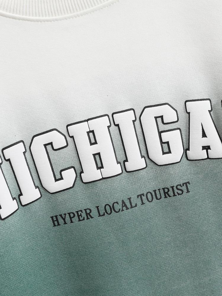 Slogan-Gradient-Druck-Sweatshirt - Image 6
