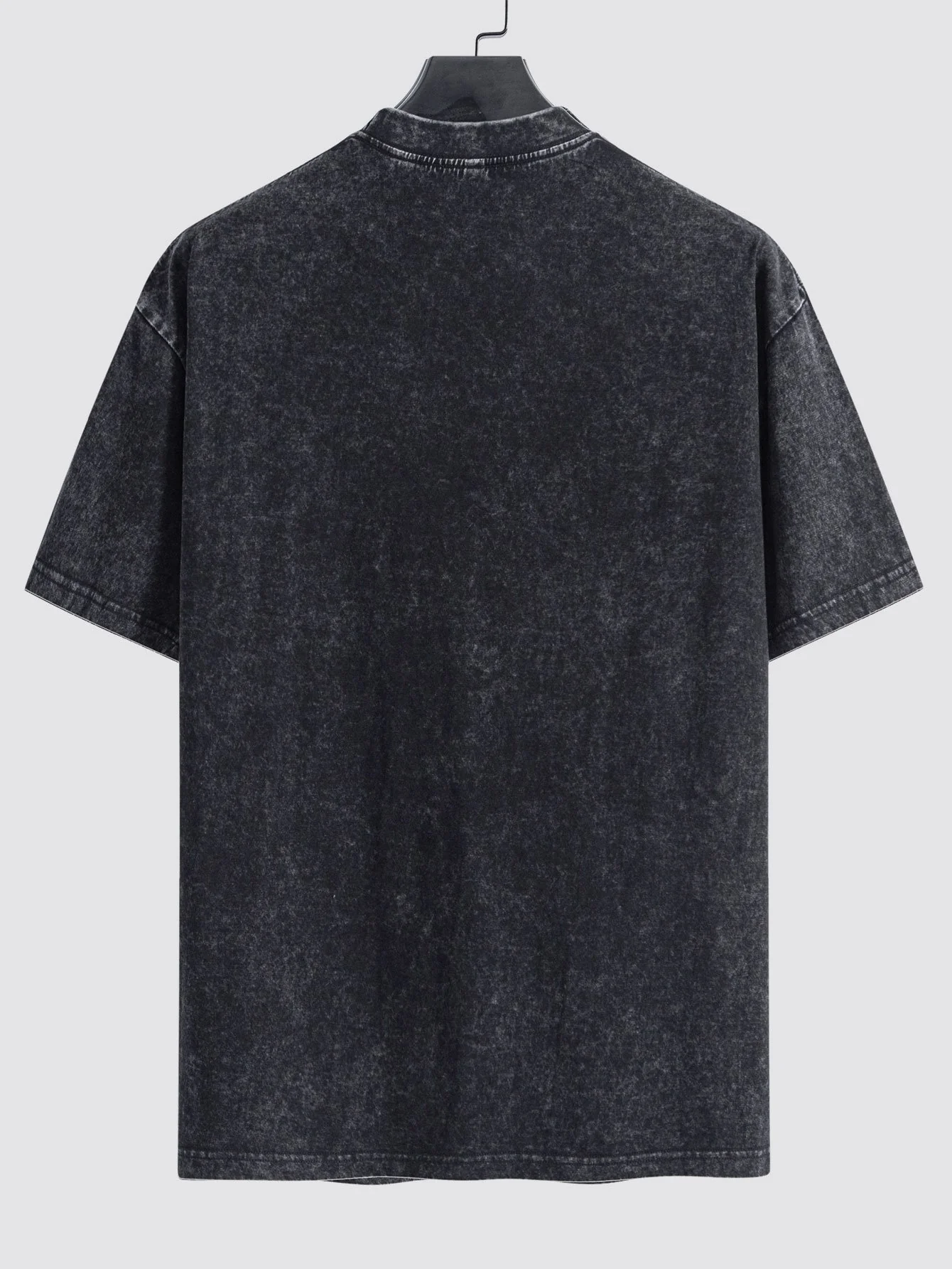 Slogan Graffiti Bären Druck Gewaschen Drop Shoulder Oversize T-Shirt - Image 11