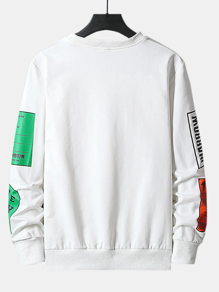 Slogan-Label-Druck-Sweatshirt - Image 4