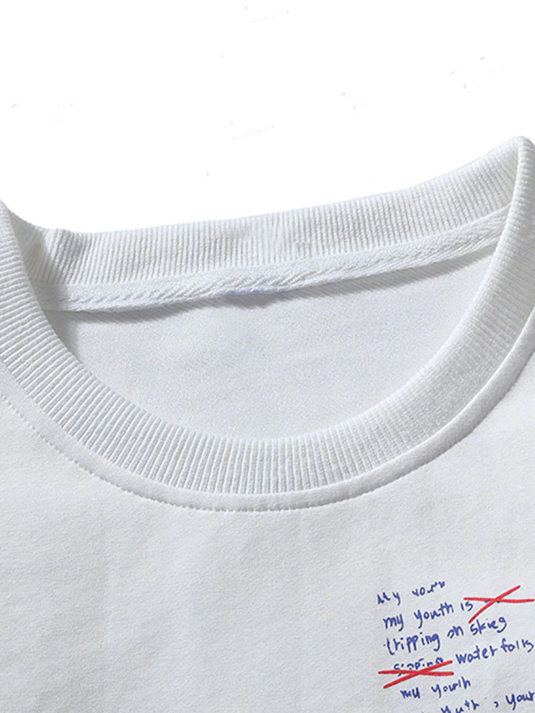 Slogan-Label-Druck-Sweatshirt - Image 6