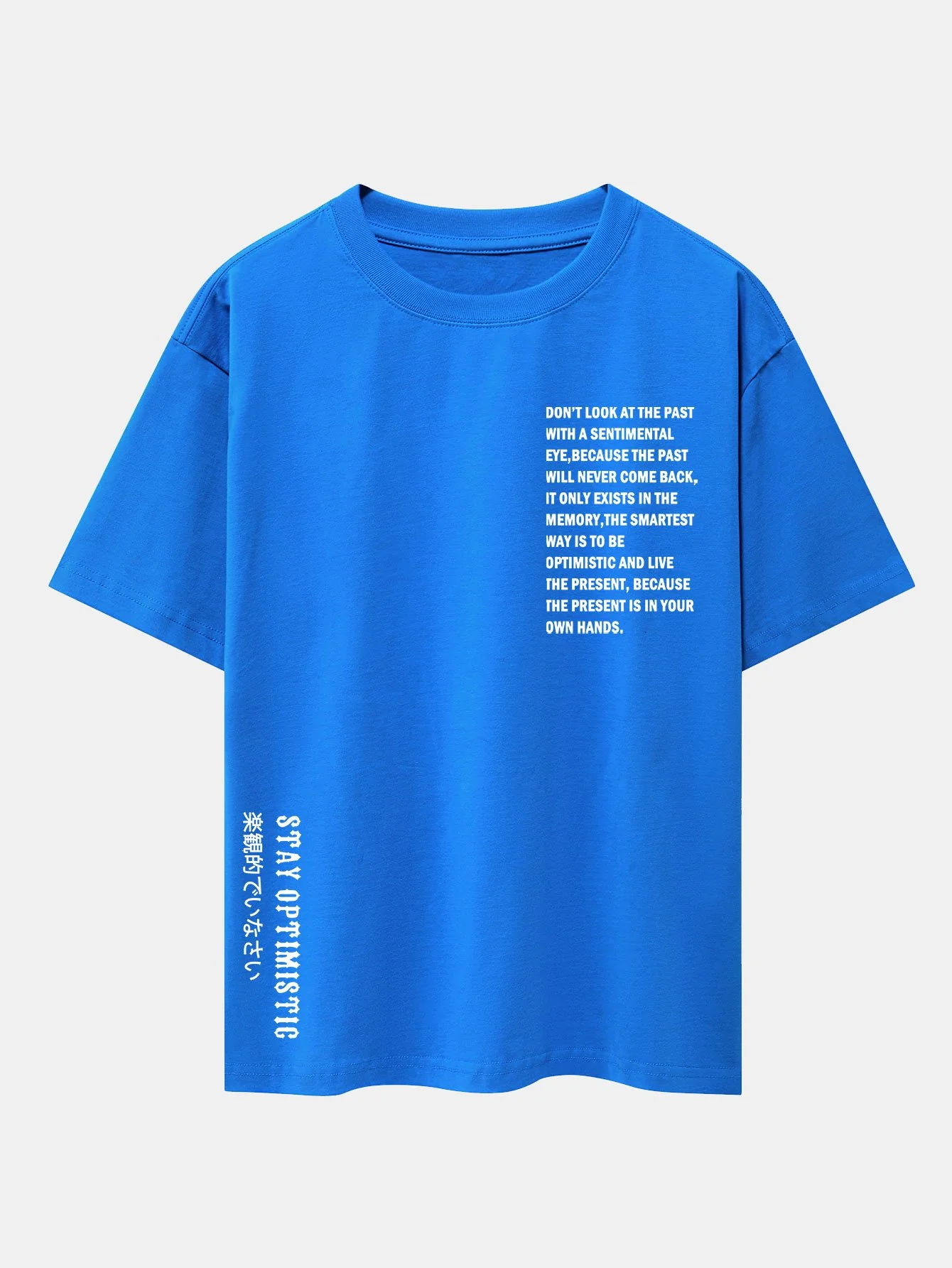 Slogan Druck Drop Shoulder Oversize T-Shirt - Image 13