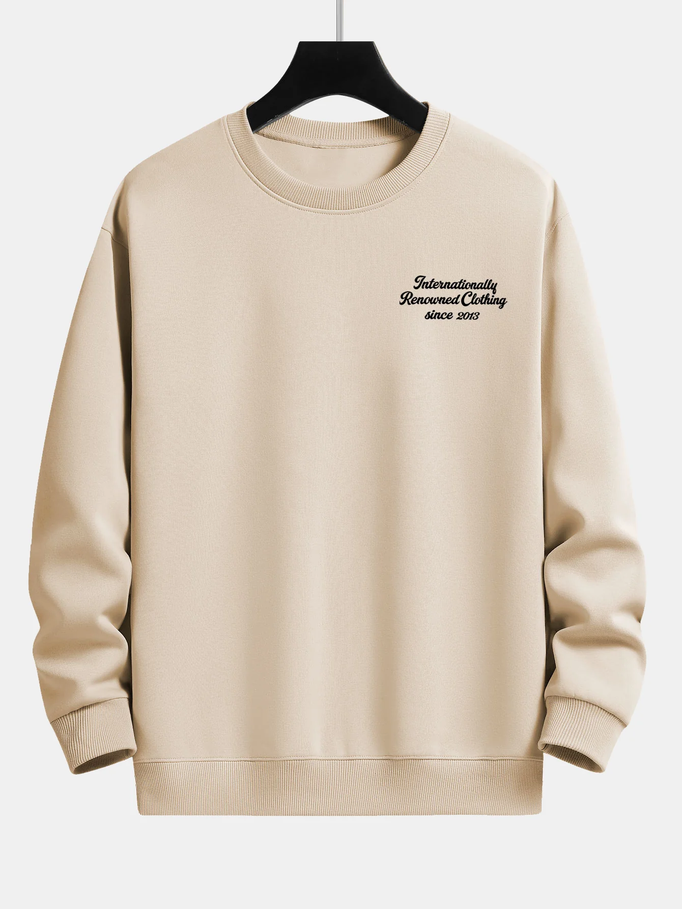 Slogan Druck Relax Fit Sweatshirt - Image 5