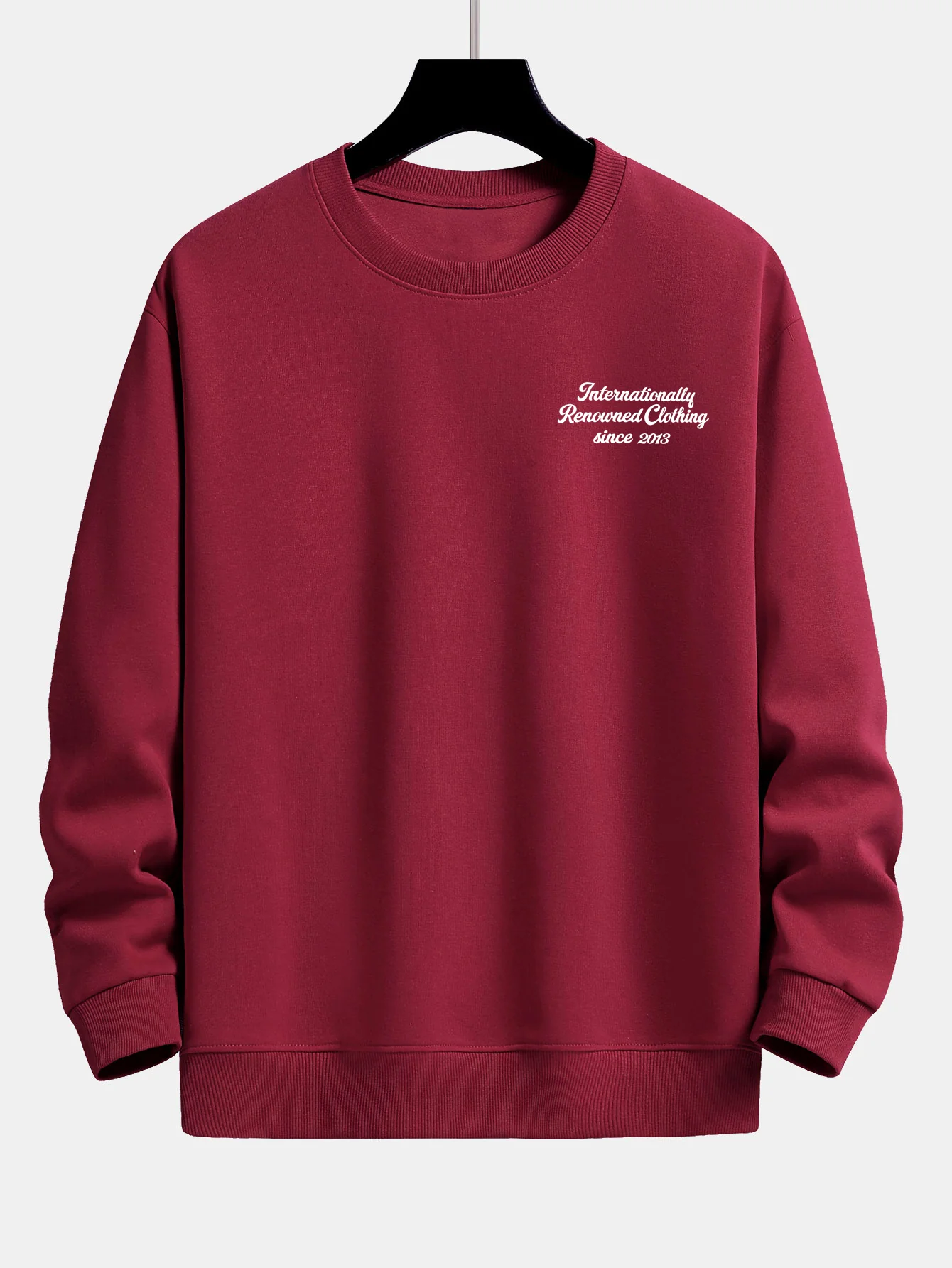 Slogan Druck Relax Fit Sweatshirt - Image 7