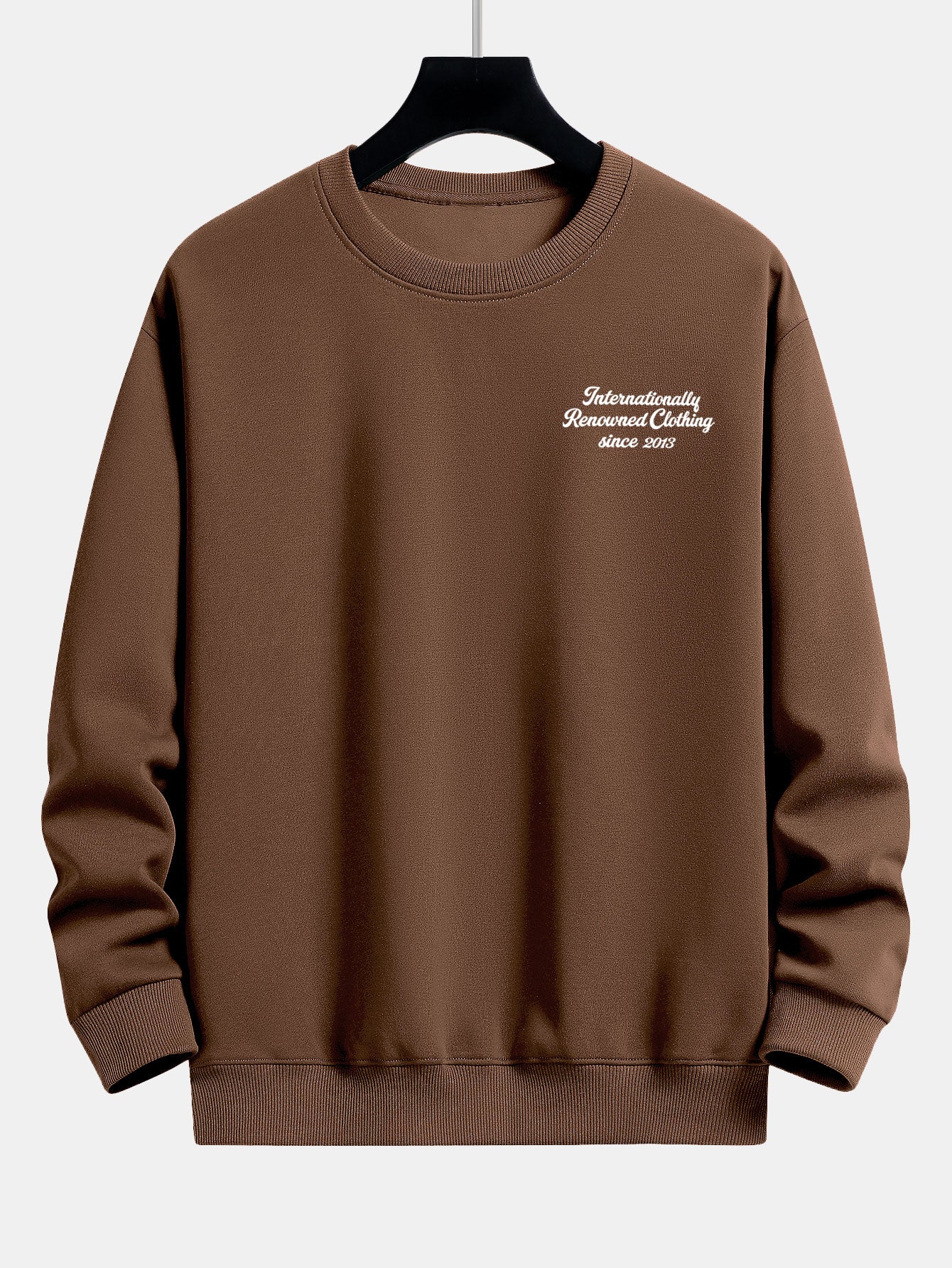 Slogan Druck Relax Fit Sweatshirt - Image 8