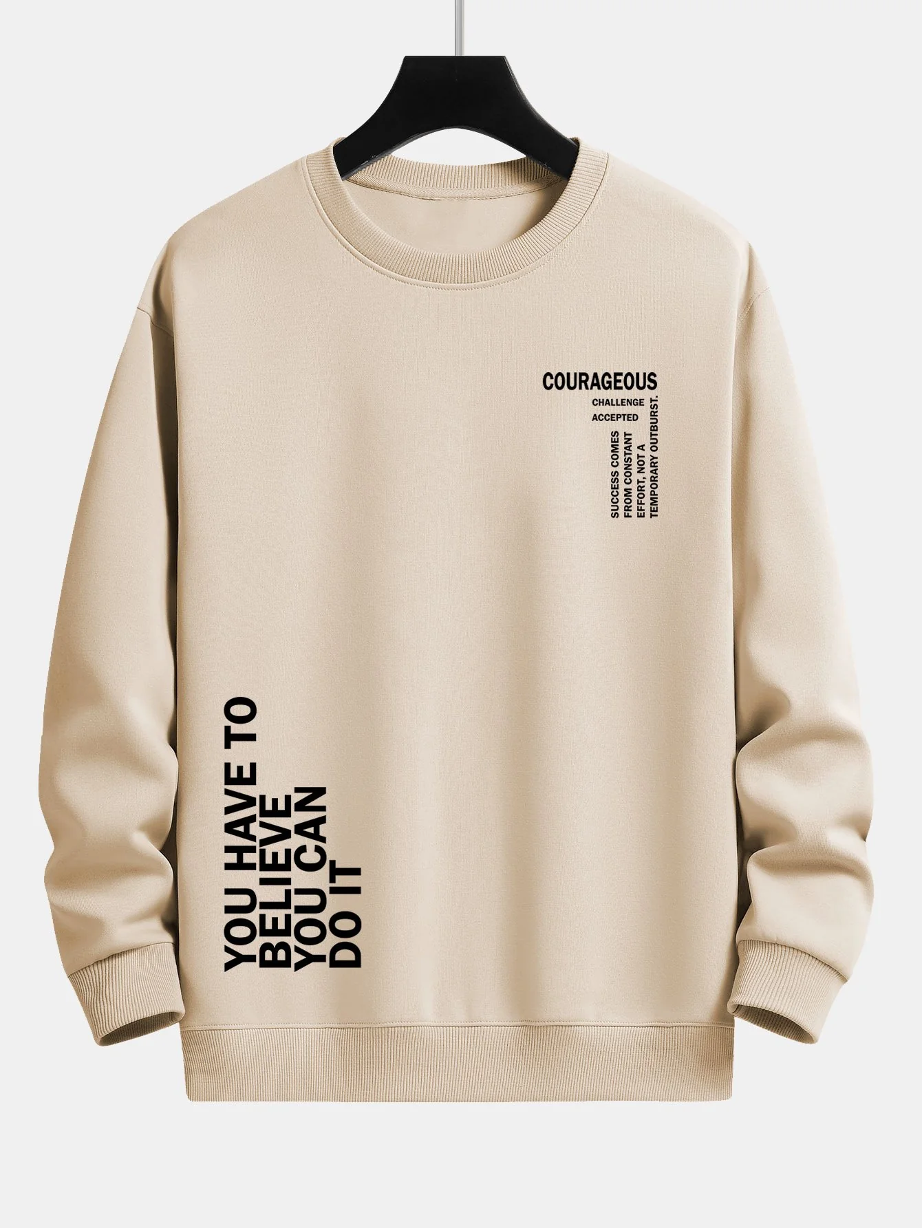 Slogan Druck Relaxed Fit Sweatshirt - Image 3