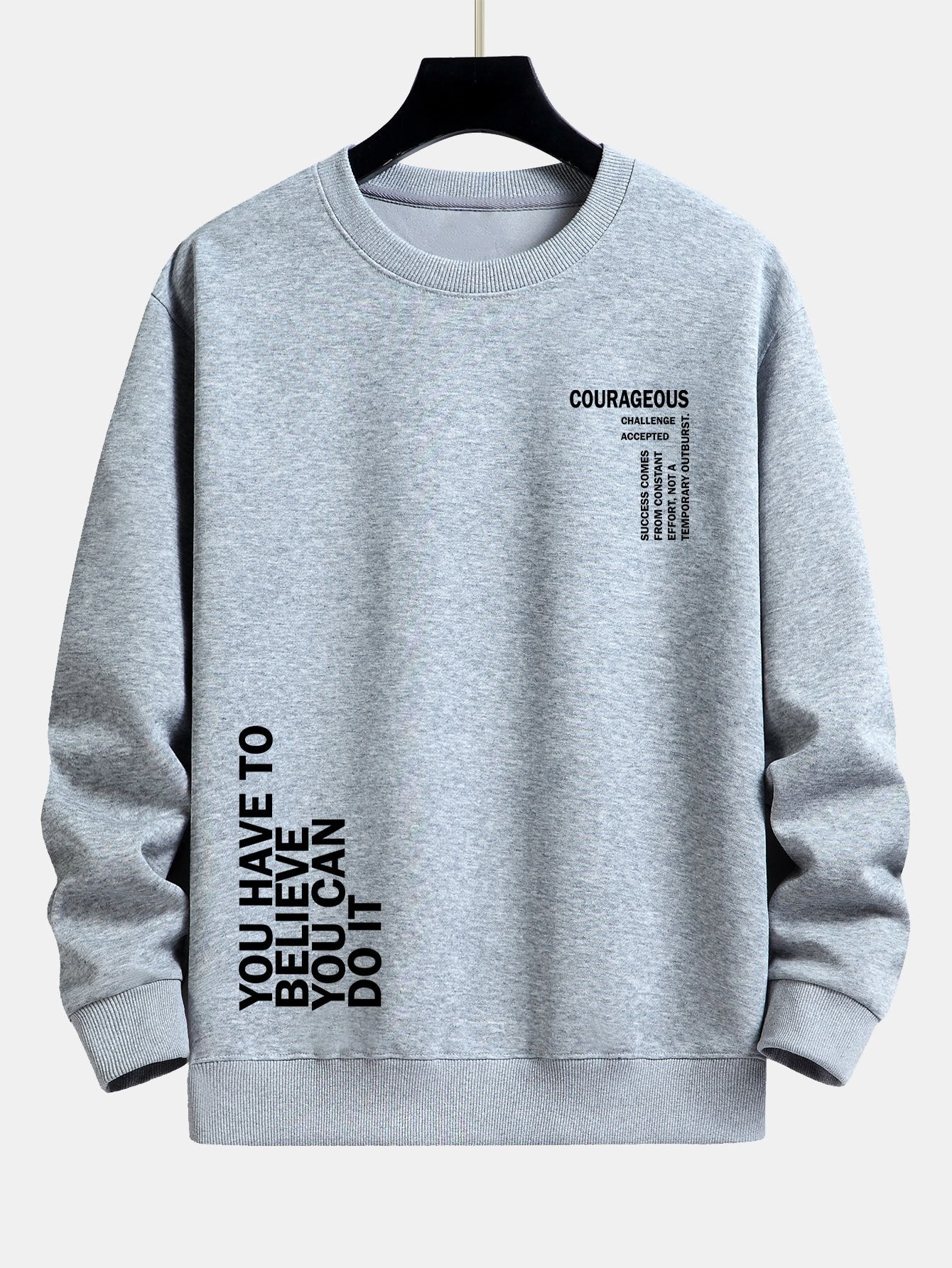 Slogan Druck Relaxed Fit Sweatshirt - Image 4