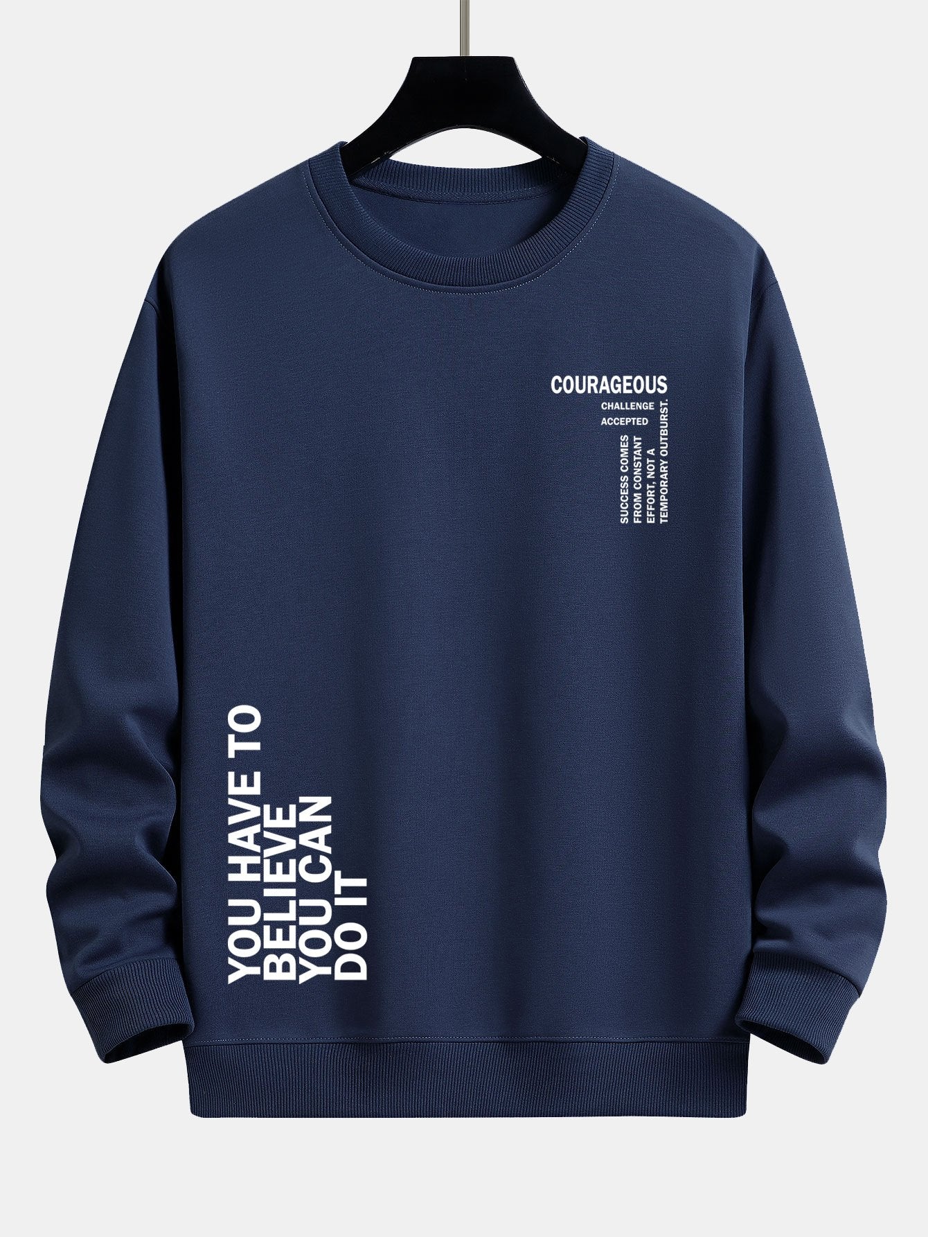 Slogan Druck Relaxed Fit Sweatshirt - Image 6