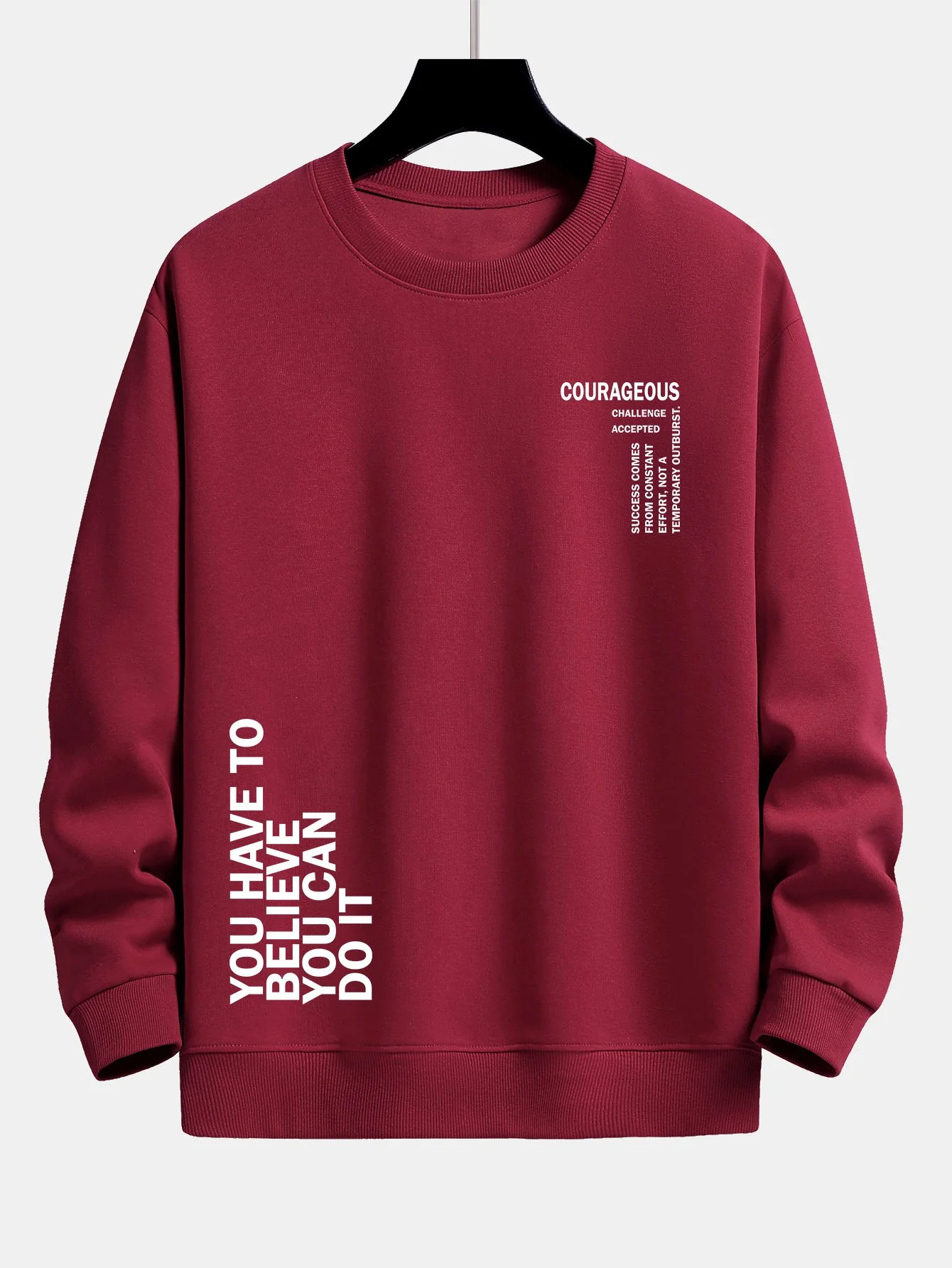 Slogan Druck Relaxed Fit Sweatshirt - Image 7