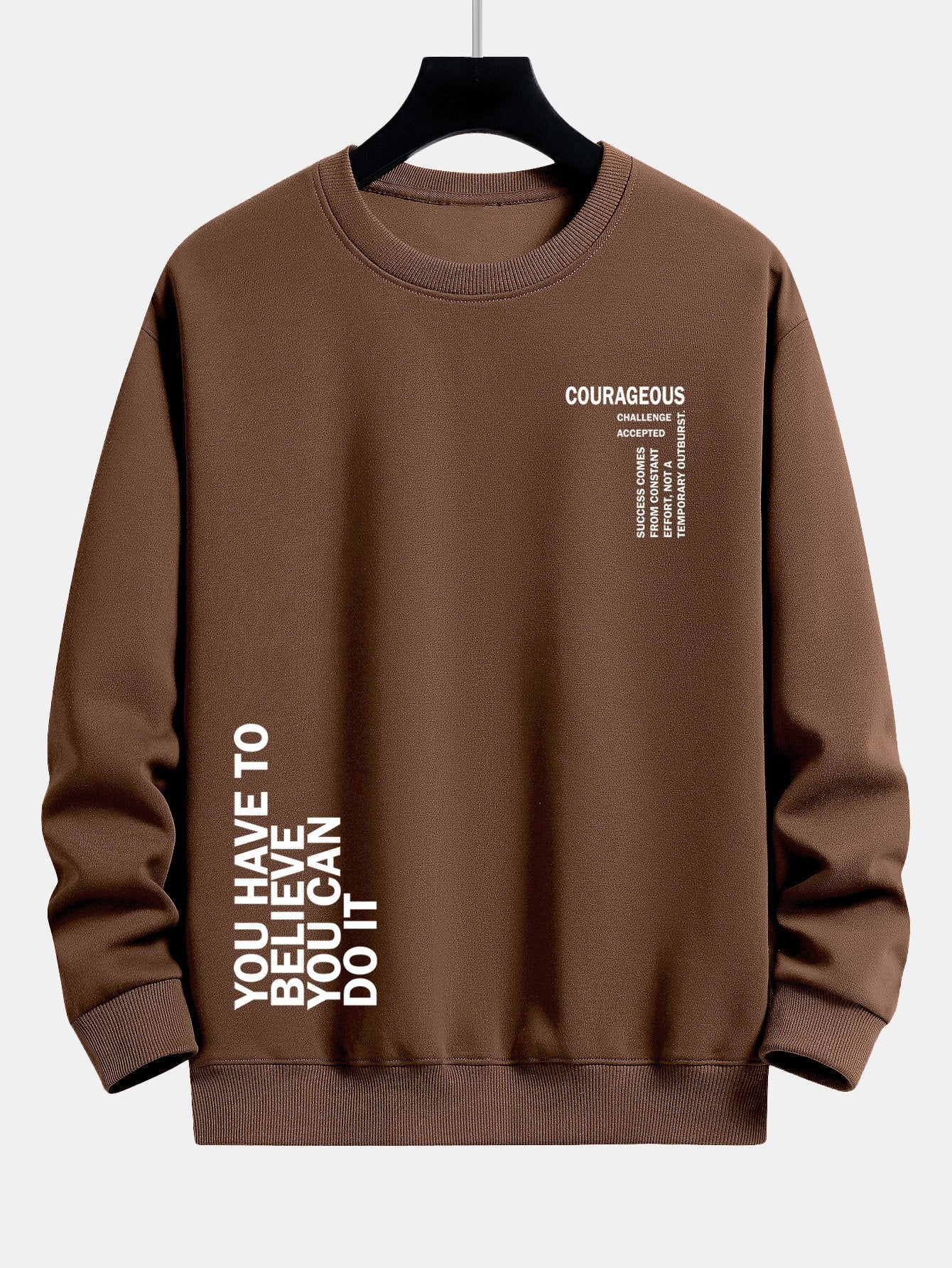 Slogan Druck Relaxed Fit Sweatshirt - Image 8