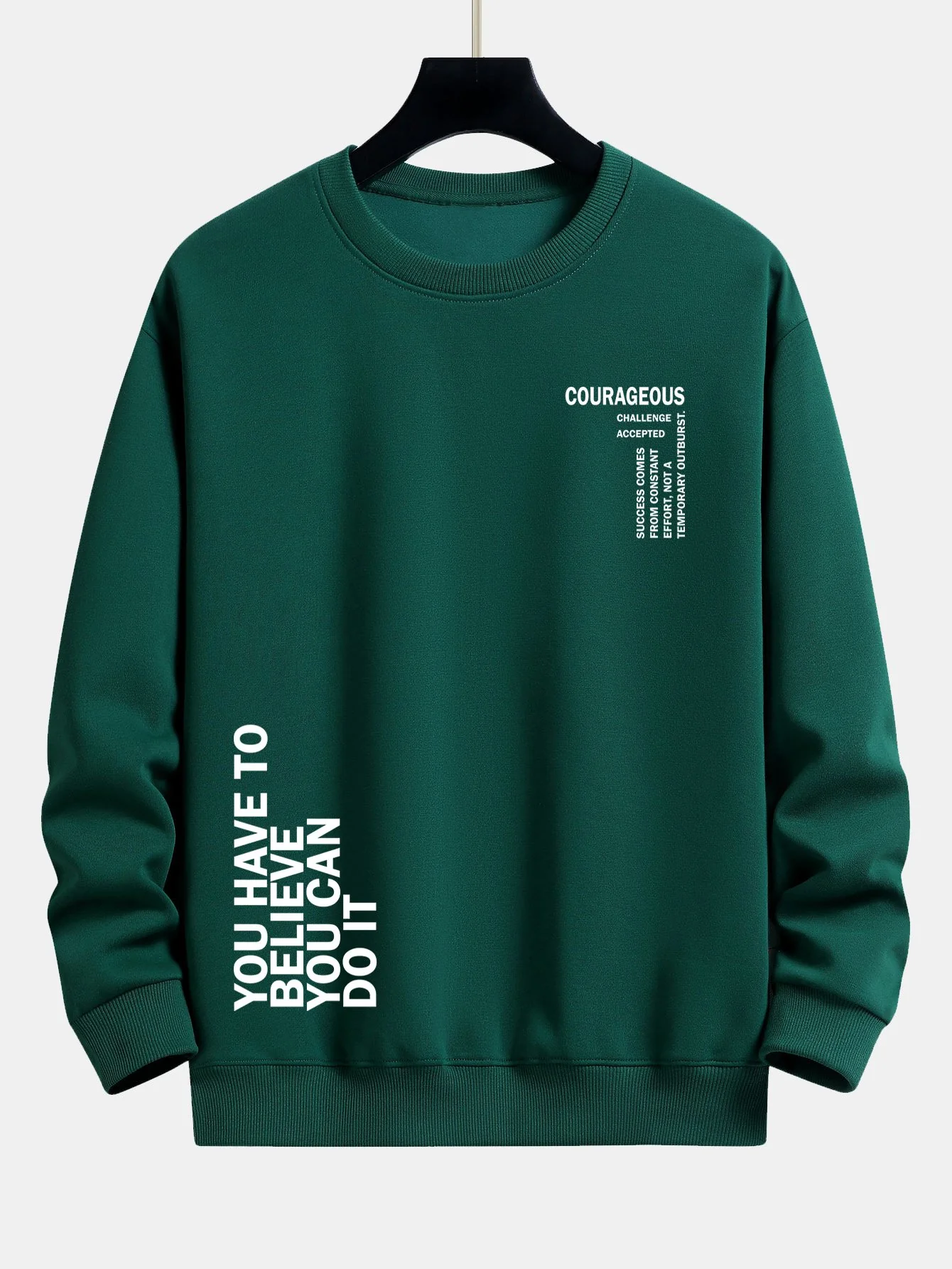 Slogan Druck Relaxed Fit Sweatshirt - Image 9