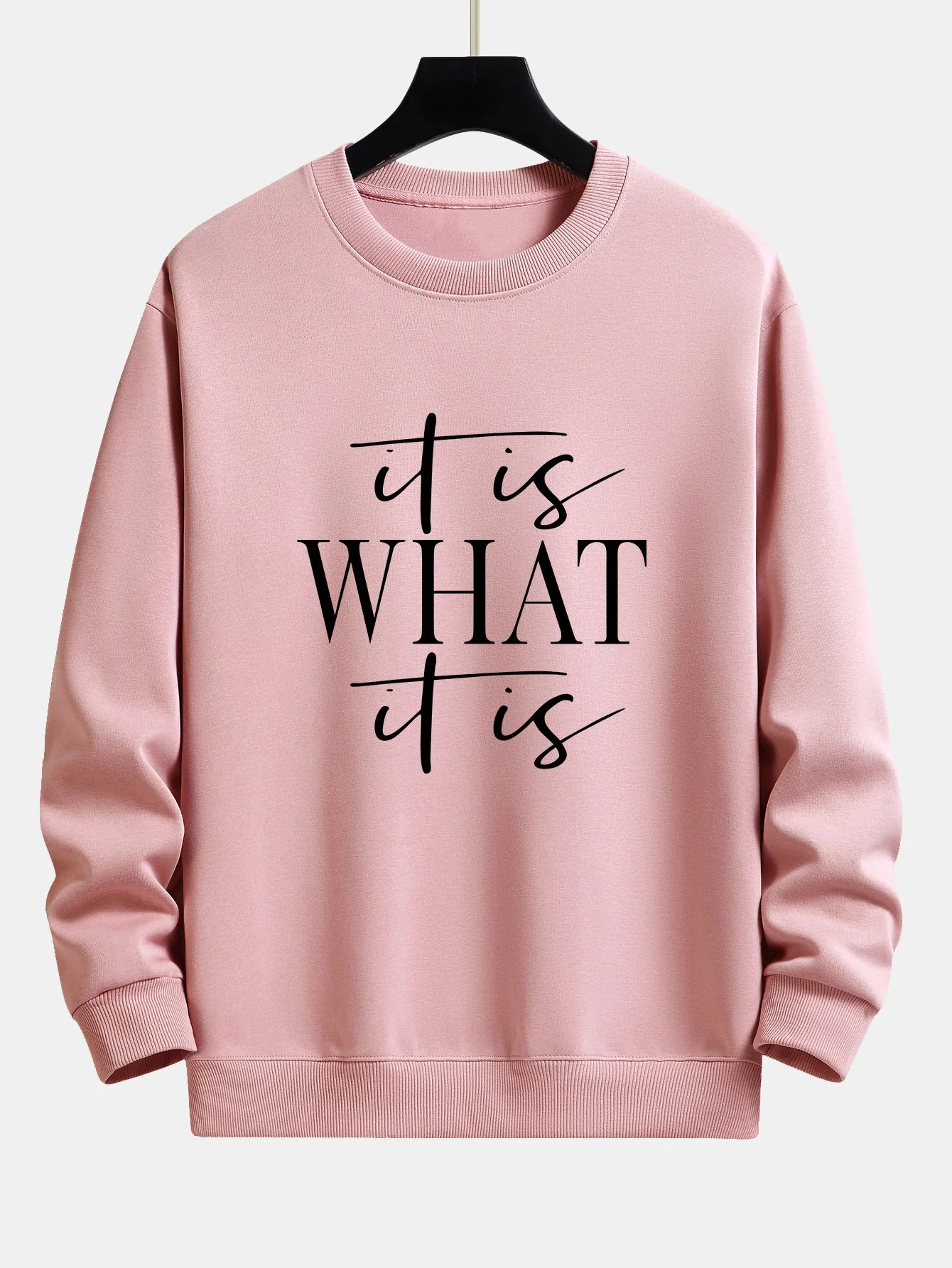 Slogan Druck Relaxed Fit Sweatshirt - Image 3