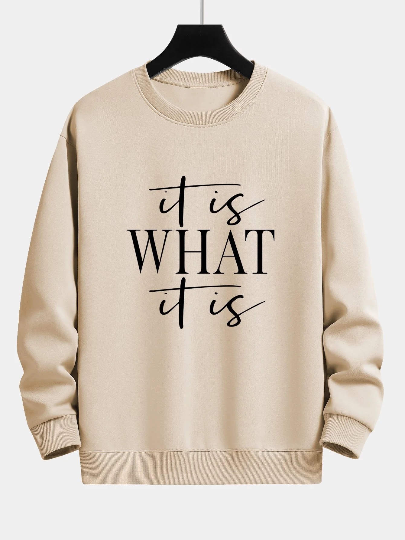 Slogan Druck Relaxed Fit Sweatshirt - Image 4