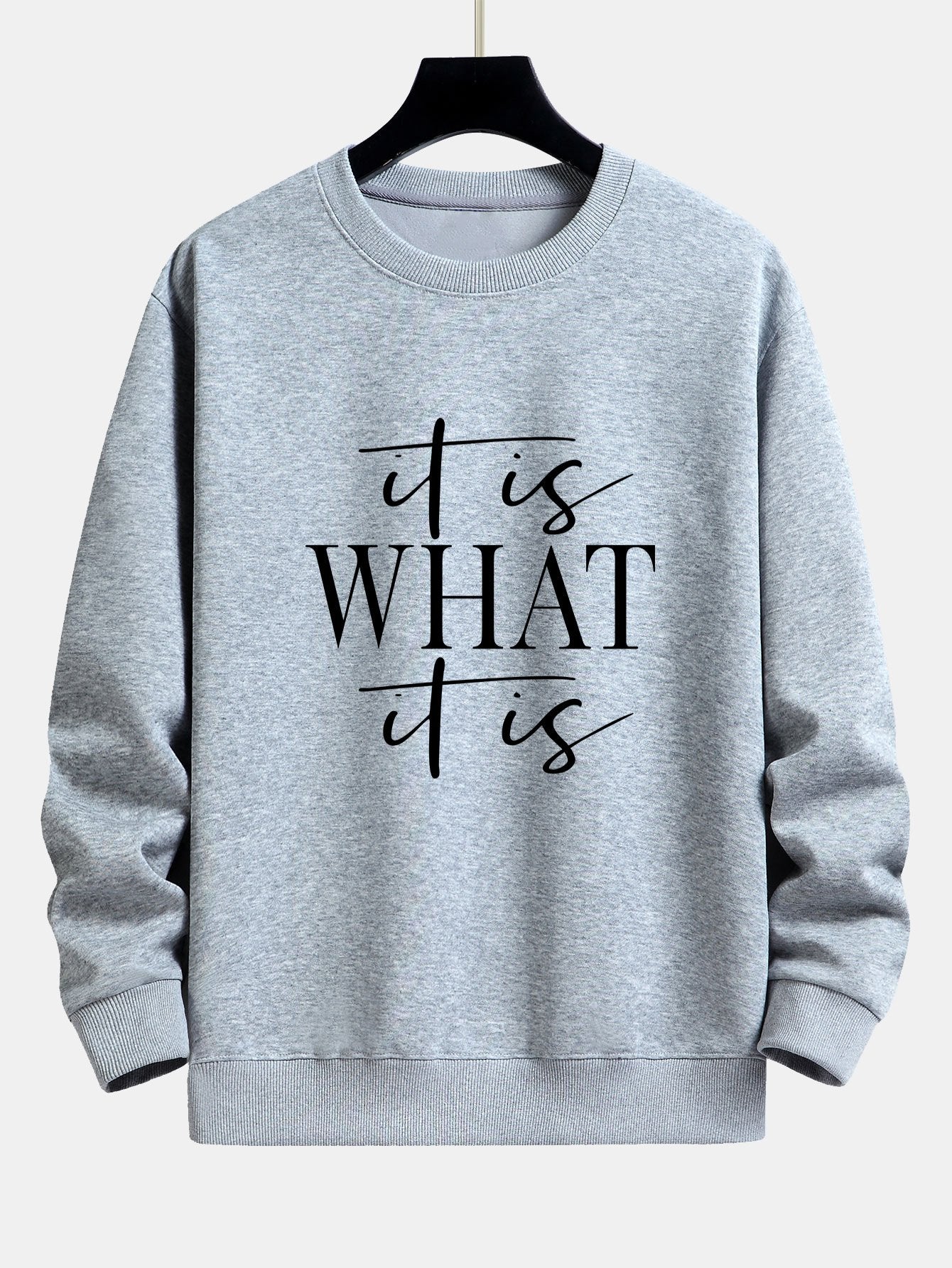 Slogan Druck Relaxed Fit Sweatshirt - Image 5
