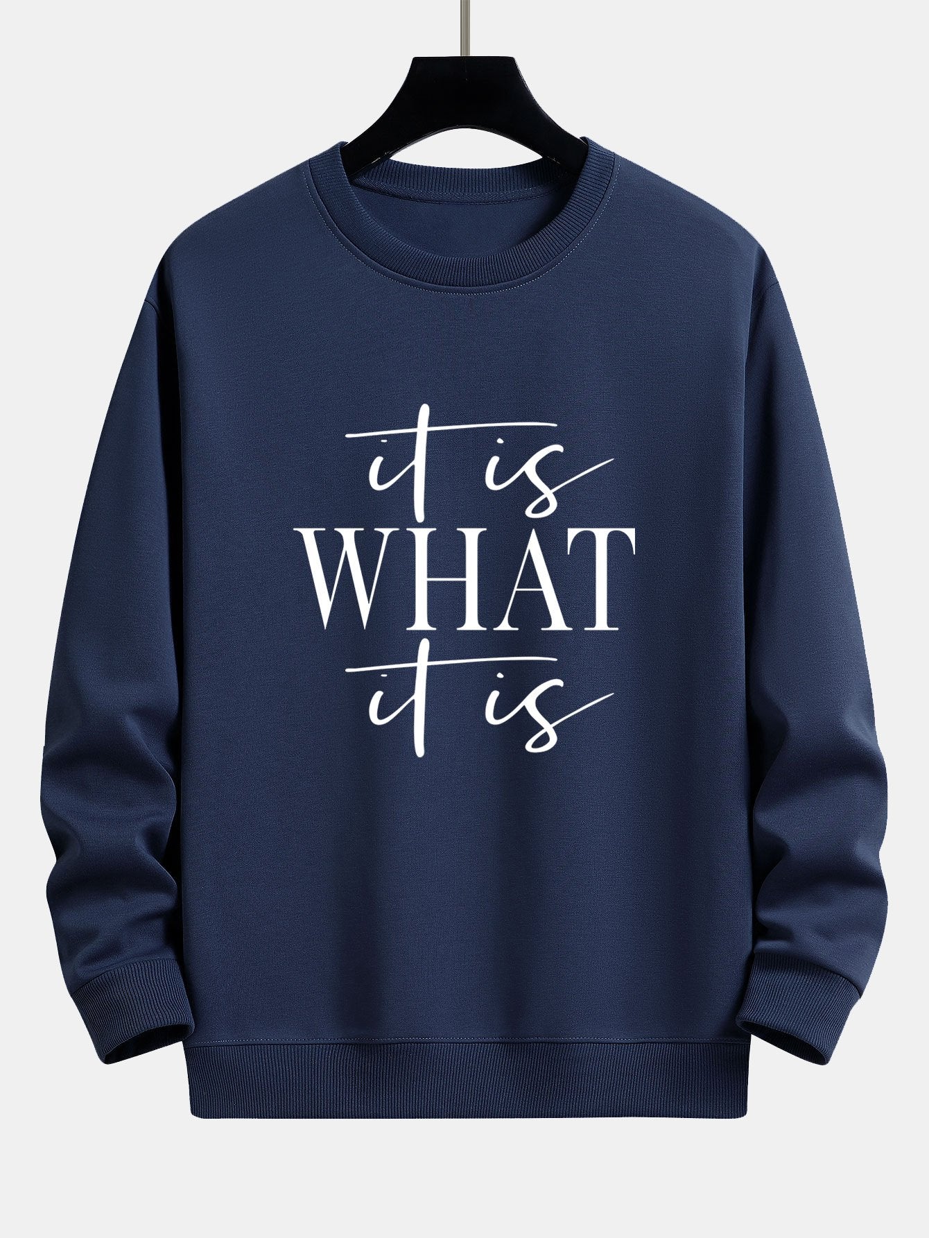 Slogan Druck Relaxed Fit Sweatshirt - Image 6