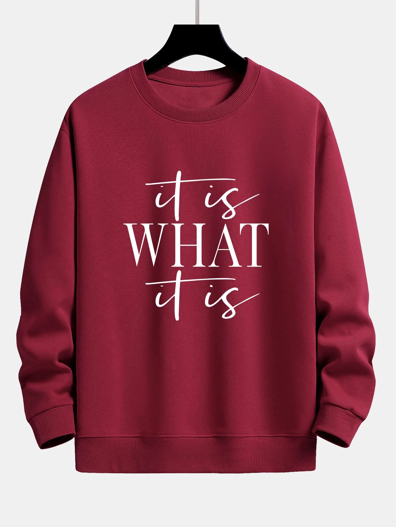 Slogan Druck Relaxed Fit Sweatshirt - Image 7