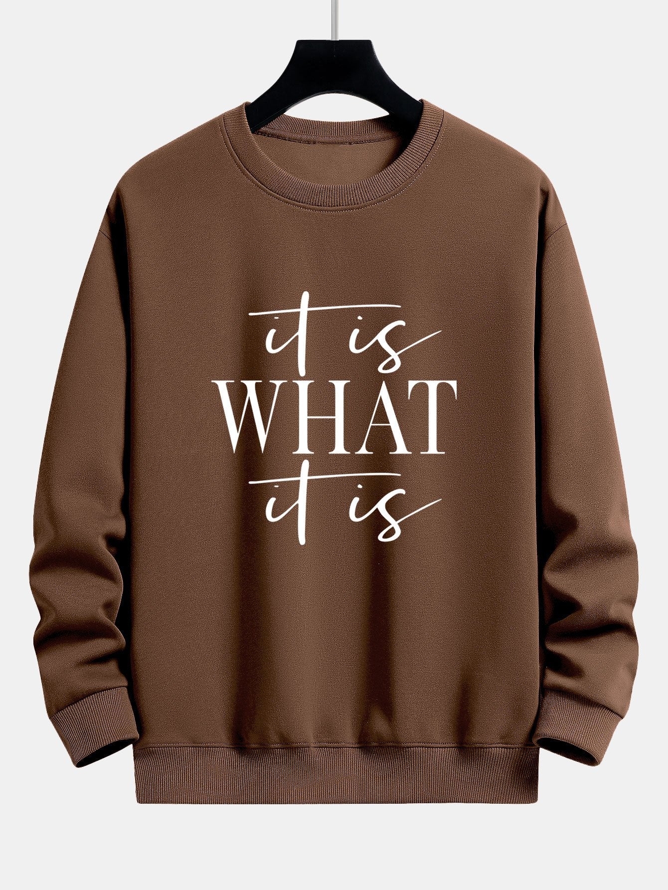 Slogan Druck Relaxed Fit Sweatshirt - Image 8