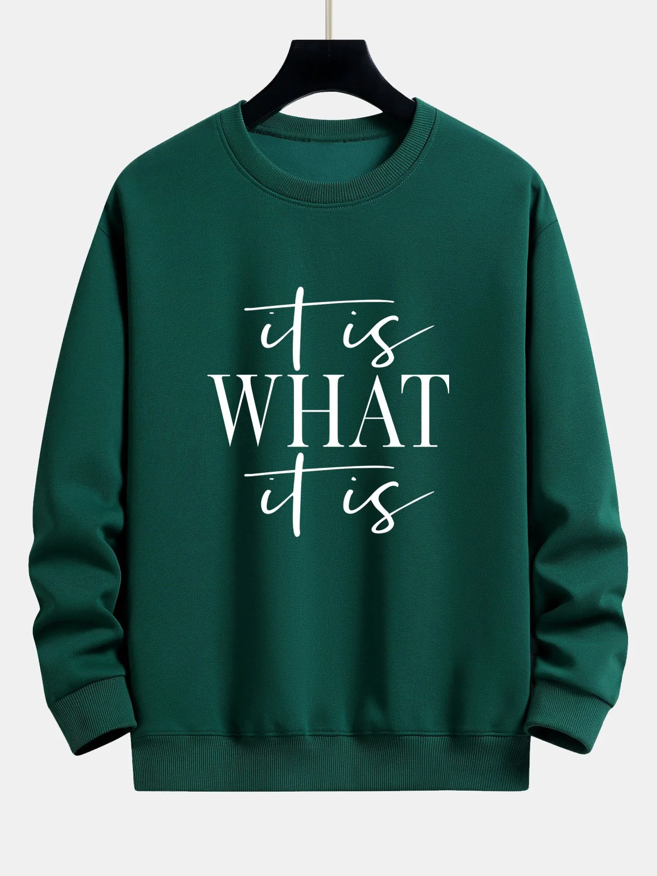 Slogan Druck Relaxed Fit Sweatshirt - Image 9