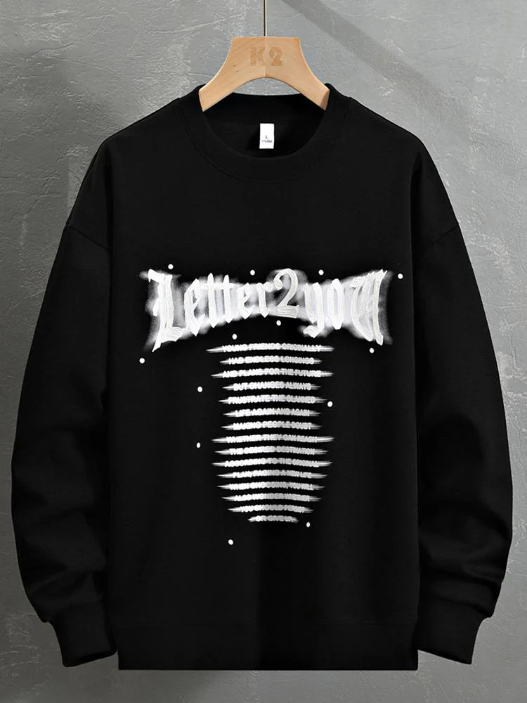 Slogan Druck Sweatshirt - Image 3