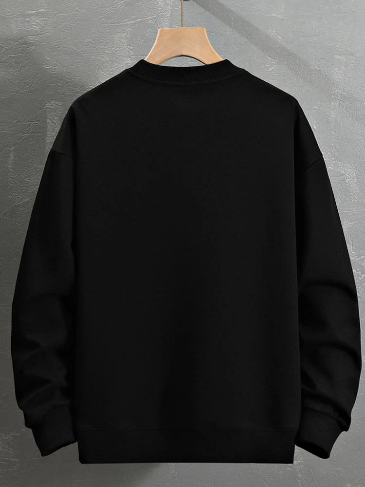 Slogan Druck Sweatshirt - Image 4
