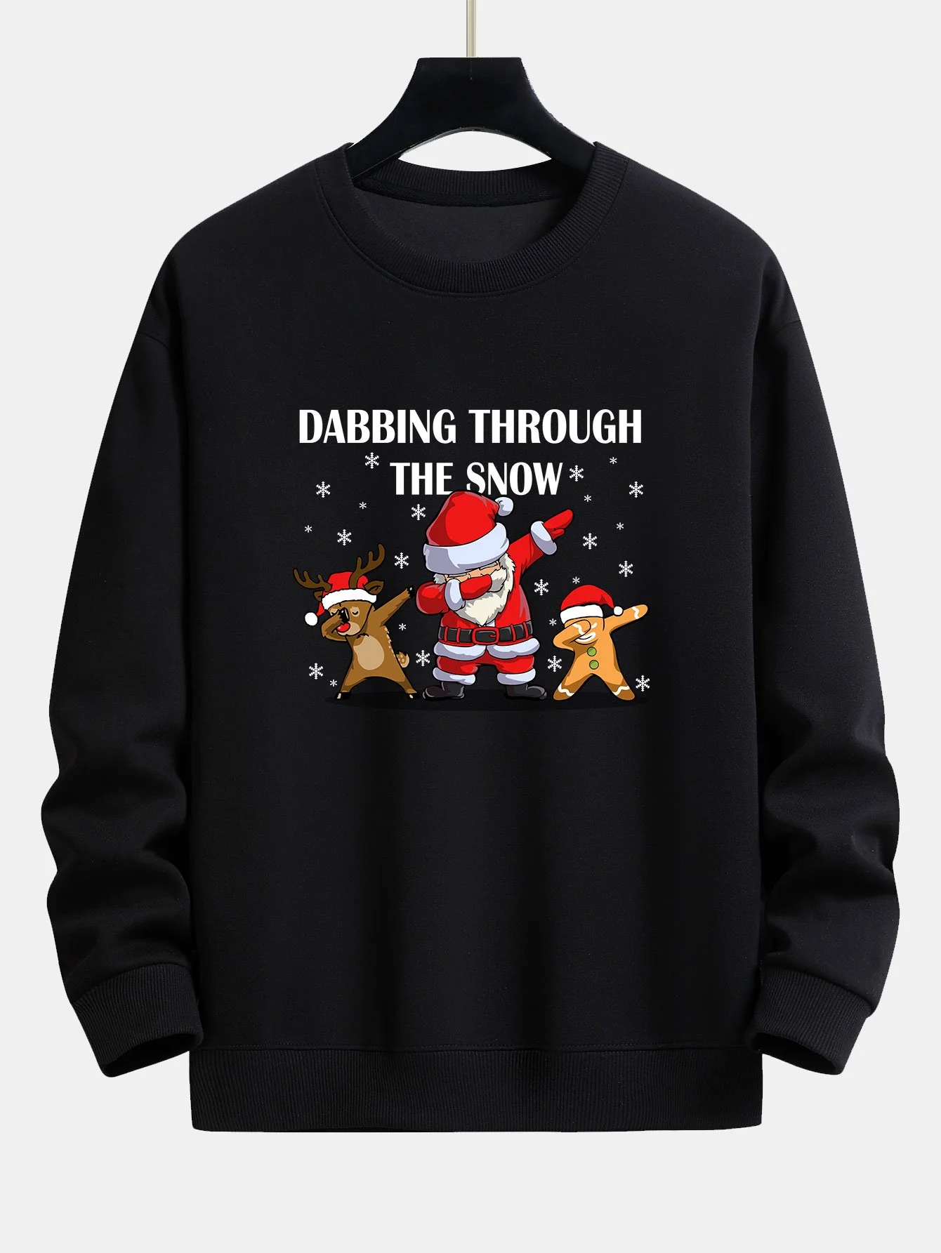 Slogan Santa Druck Relaxed Fit Sweatshirt - Image 2
