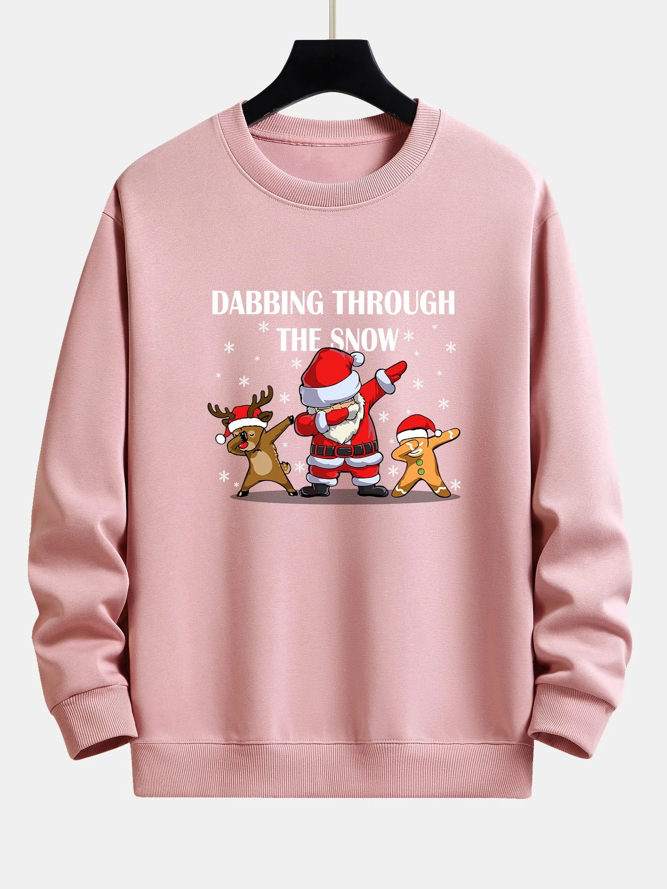 Slogan Santa Druck Relaxed Fit Sweatshirt - Image 5