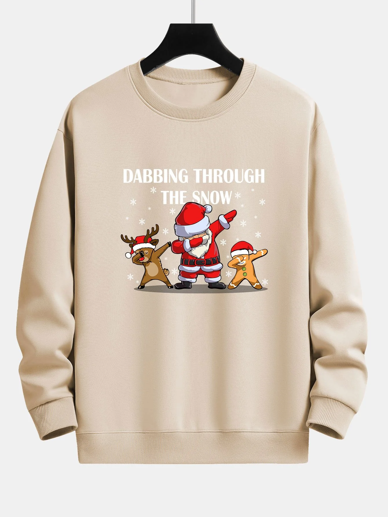 Slogan Santa Druck Relaxed Fit Sweatshirt - Image 6
