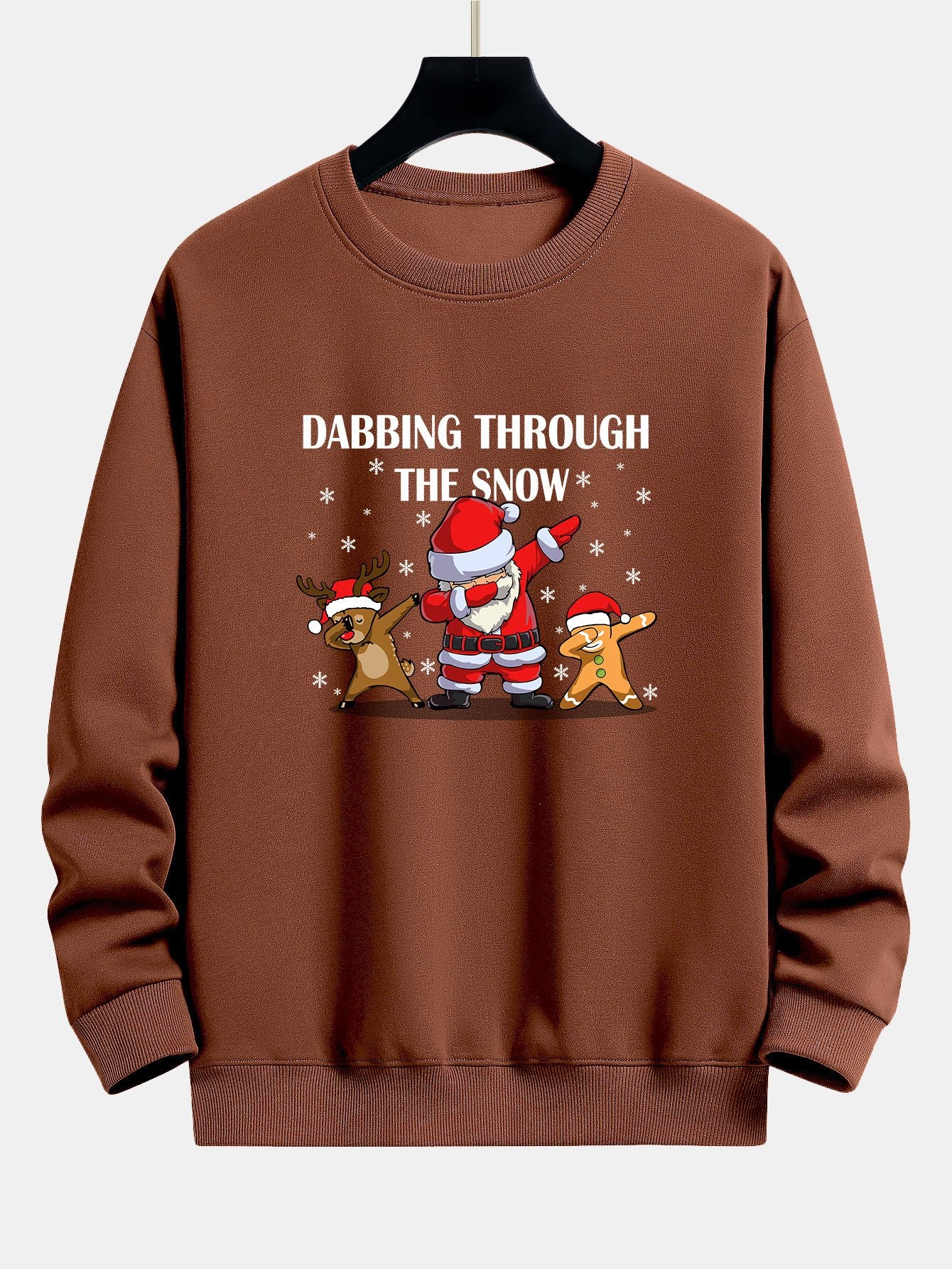 Slogan Santa Druck Relaxed Fit Sweatshirt - Image 7