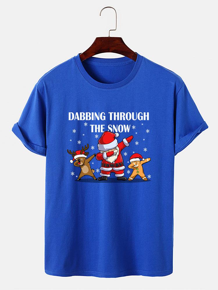 Slogan Santa Druck T-Shirt - Image 6