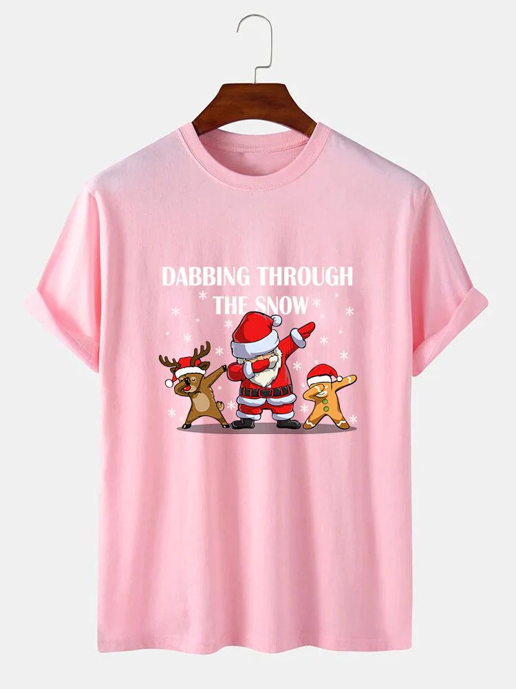 Slogan Santa Druck T-Shirt - Image 7