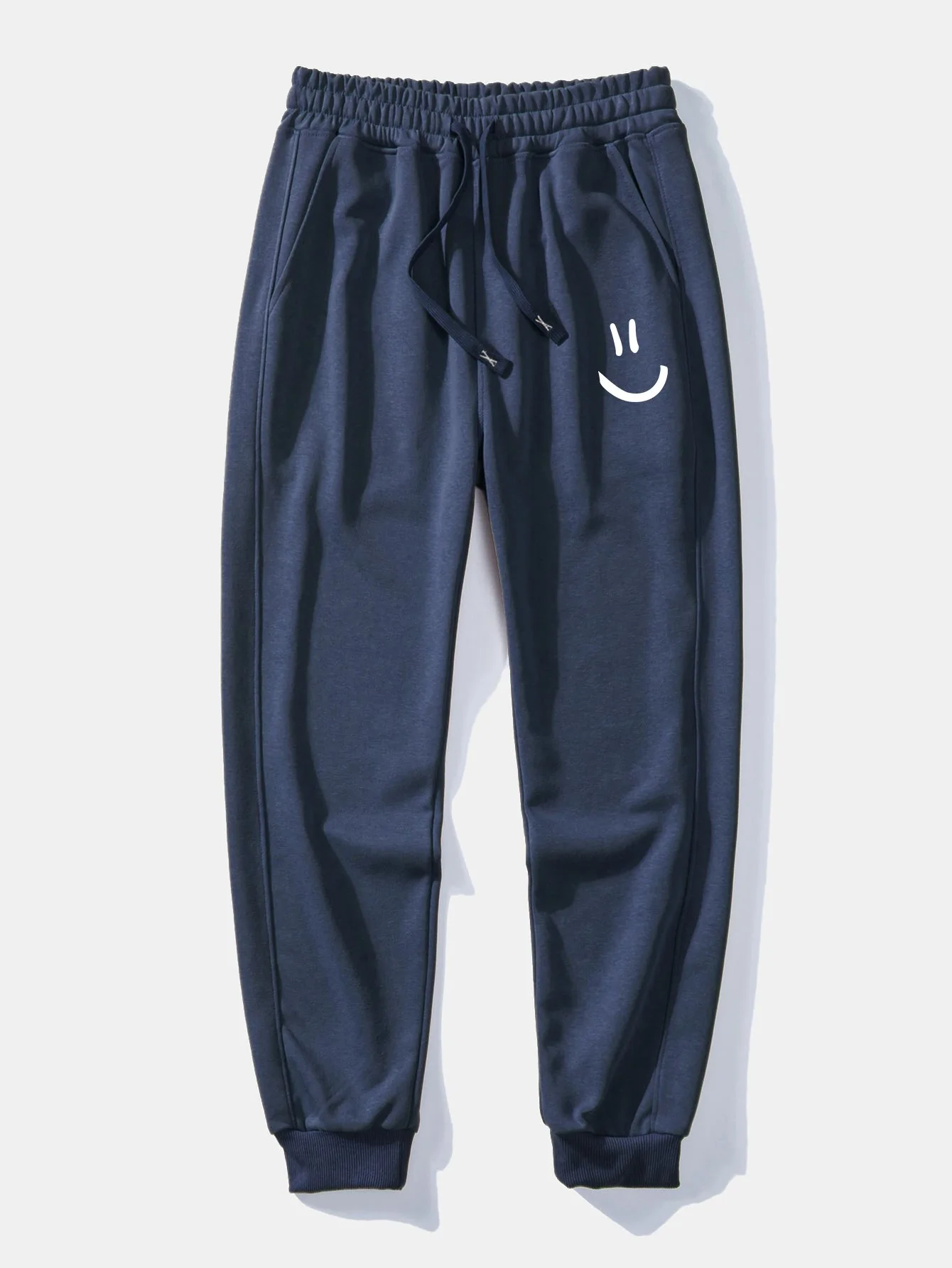 Smiley-Gesicht-Print-Jogginghose - Image 2