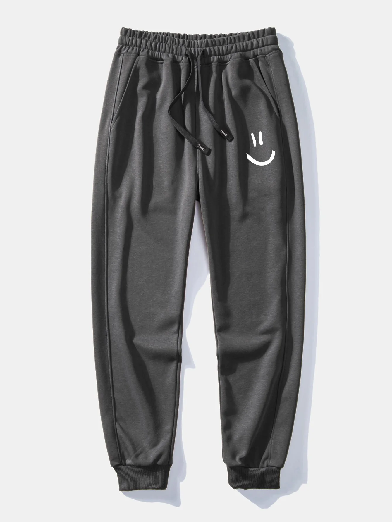 Smiley-Gesicht-Print-Jogginghose - Image 3