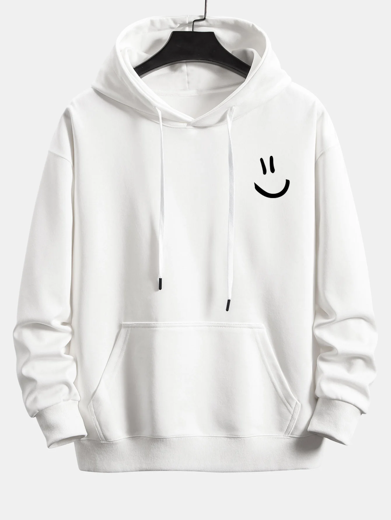 Smiley-Gesicht-Print Relaxed Fit Hoodie & Jogginghose - Image 10