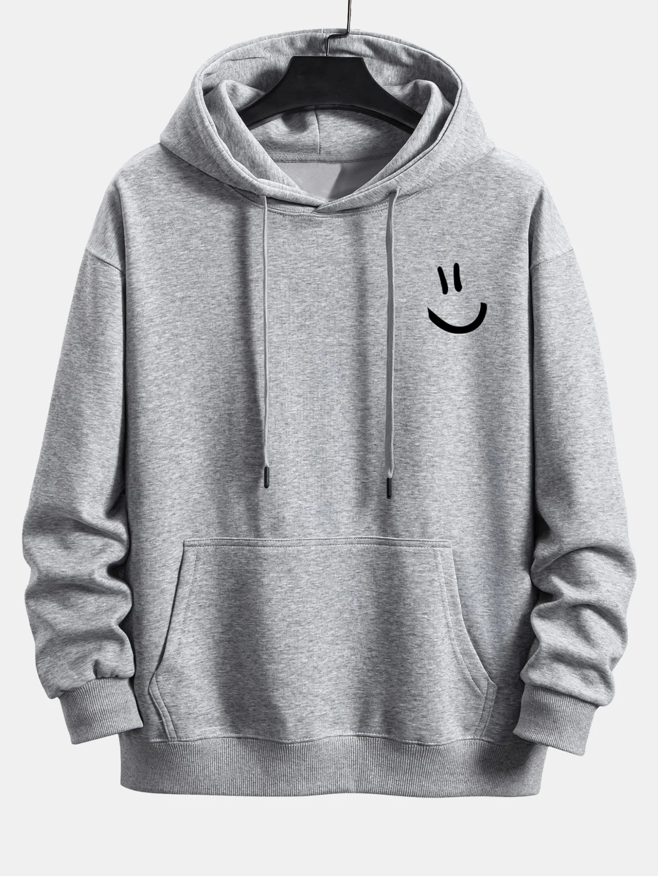 Smiley-Gesicht-Print Relaxed Fit Hoodie & Jogginghose - Image 11