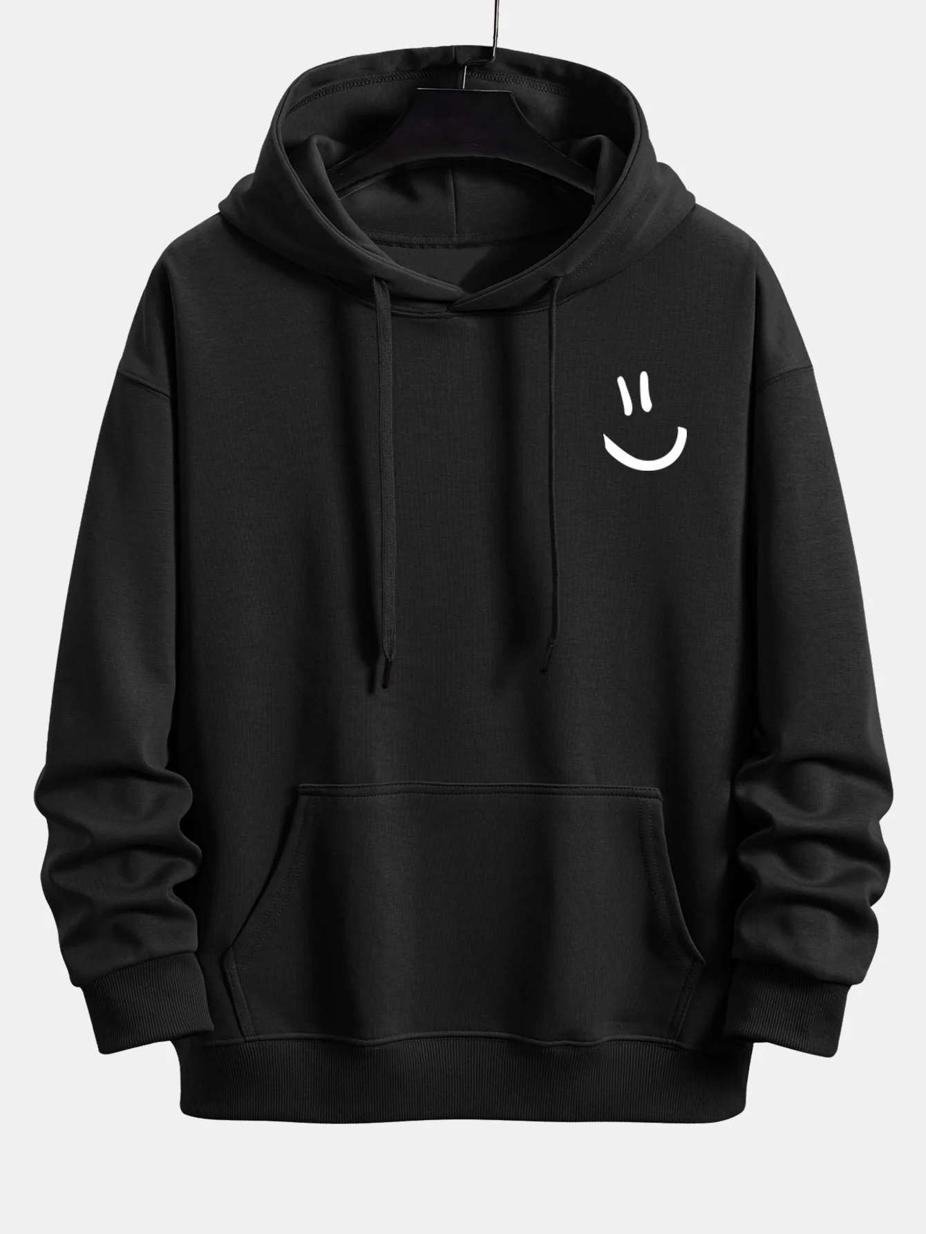 Smiley-Gesicht-Print Relaxed Fit Hoodie & Jogginghose - Image 7