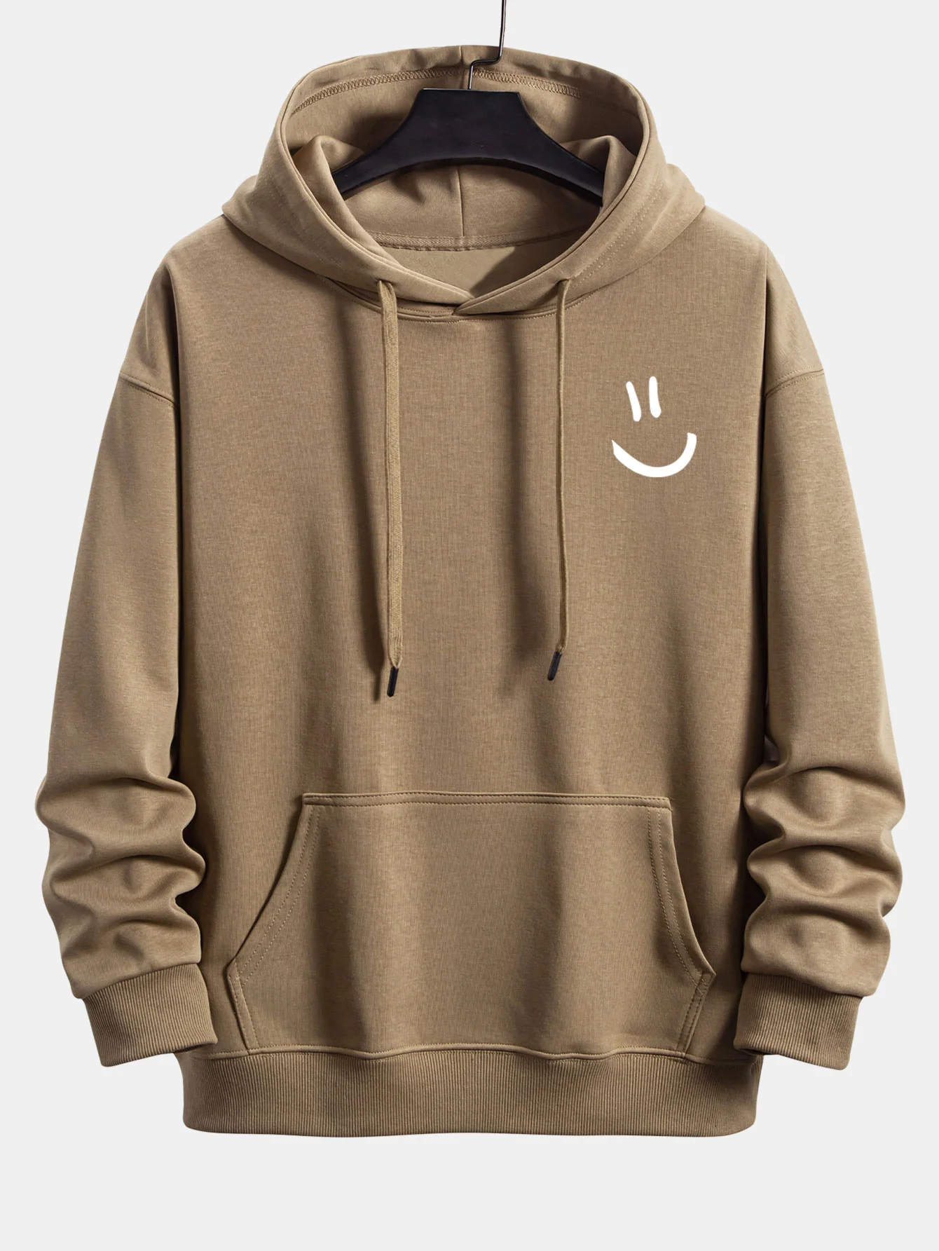 Smiley-Gesicht-Print Relaxed Fit Hoodie & Jogginghose - Image 9