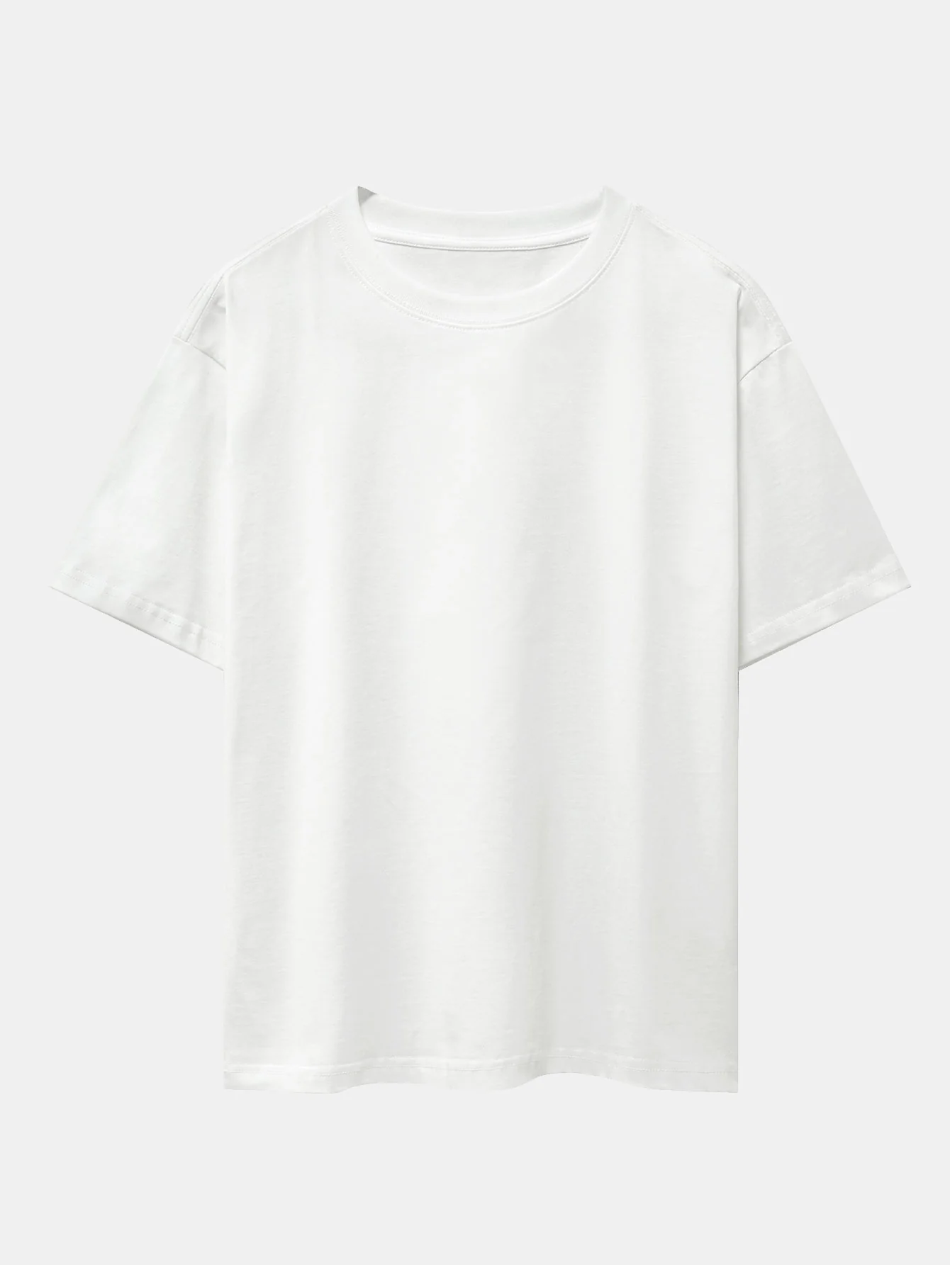 Smiley Slogan Rückenprint Drop Shoulder Oversize T-Shirt - Image 10