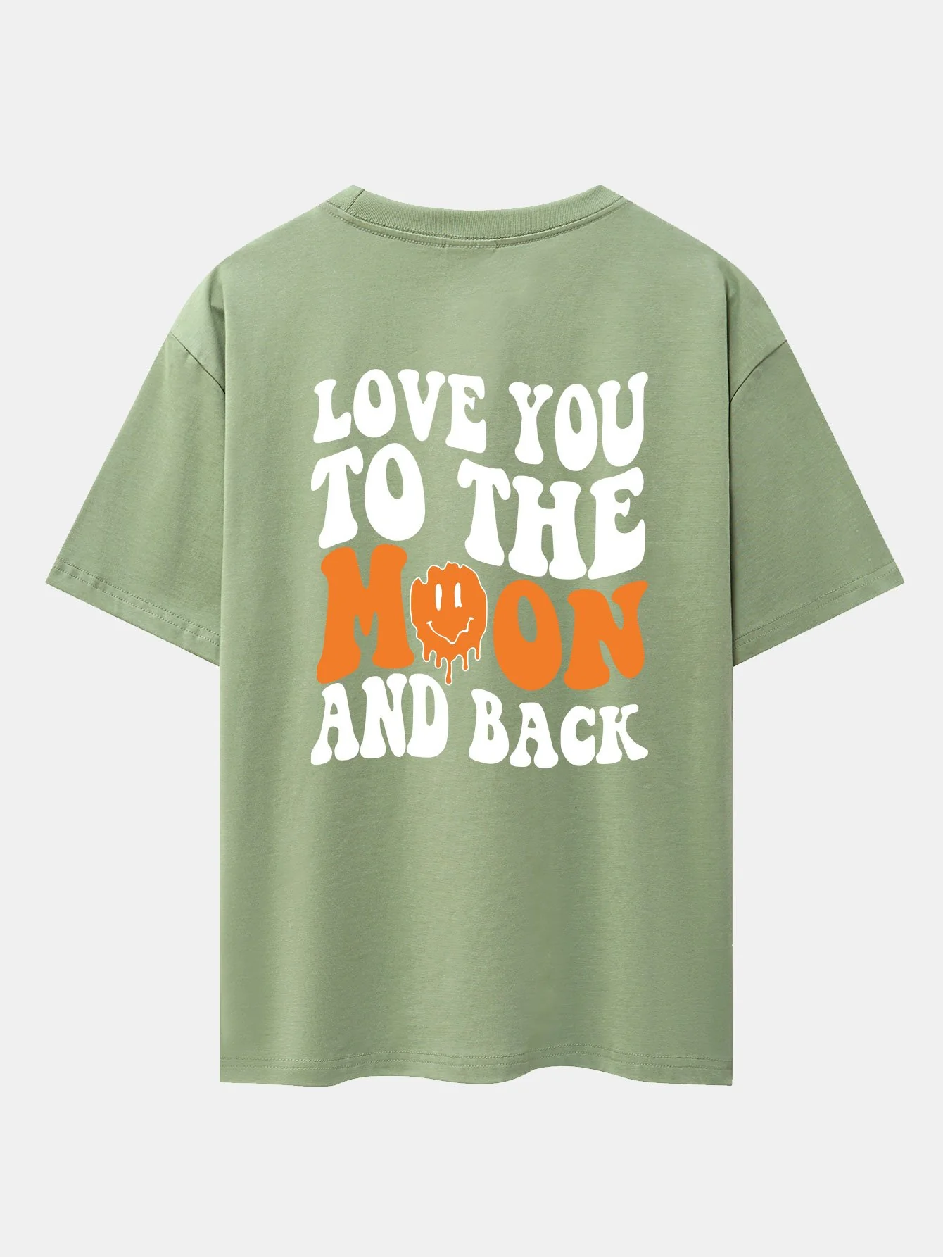 Smiley Slogan Rückenprint Drop Shoulder Oversize T-Shirt - Image 23