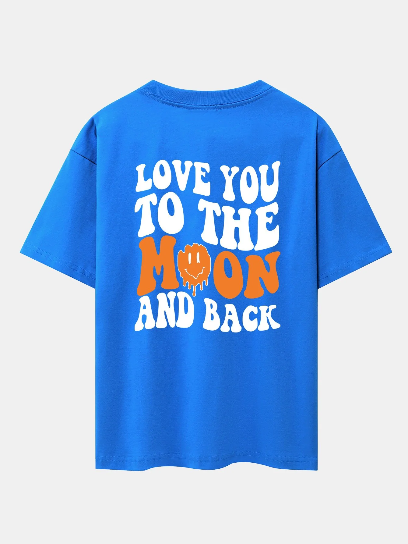 Smiley Slogan Rückenprint Drop Shoulder Oversize T-Shirt - Image 25