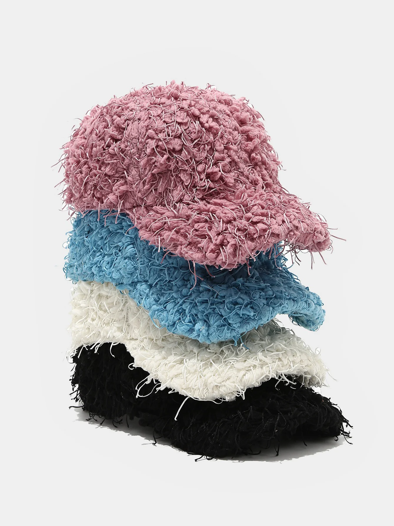 Einfarbige Herbst- und Winterplüsch Mode Baseballmütze Dick Warm Einfach - Image 6
