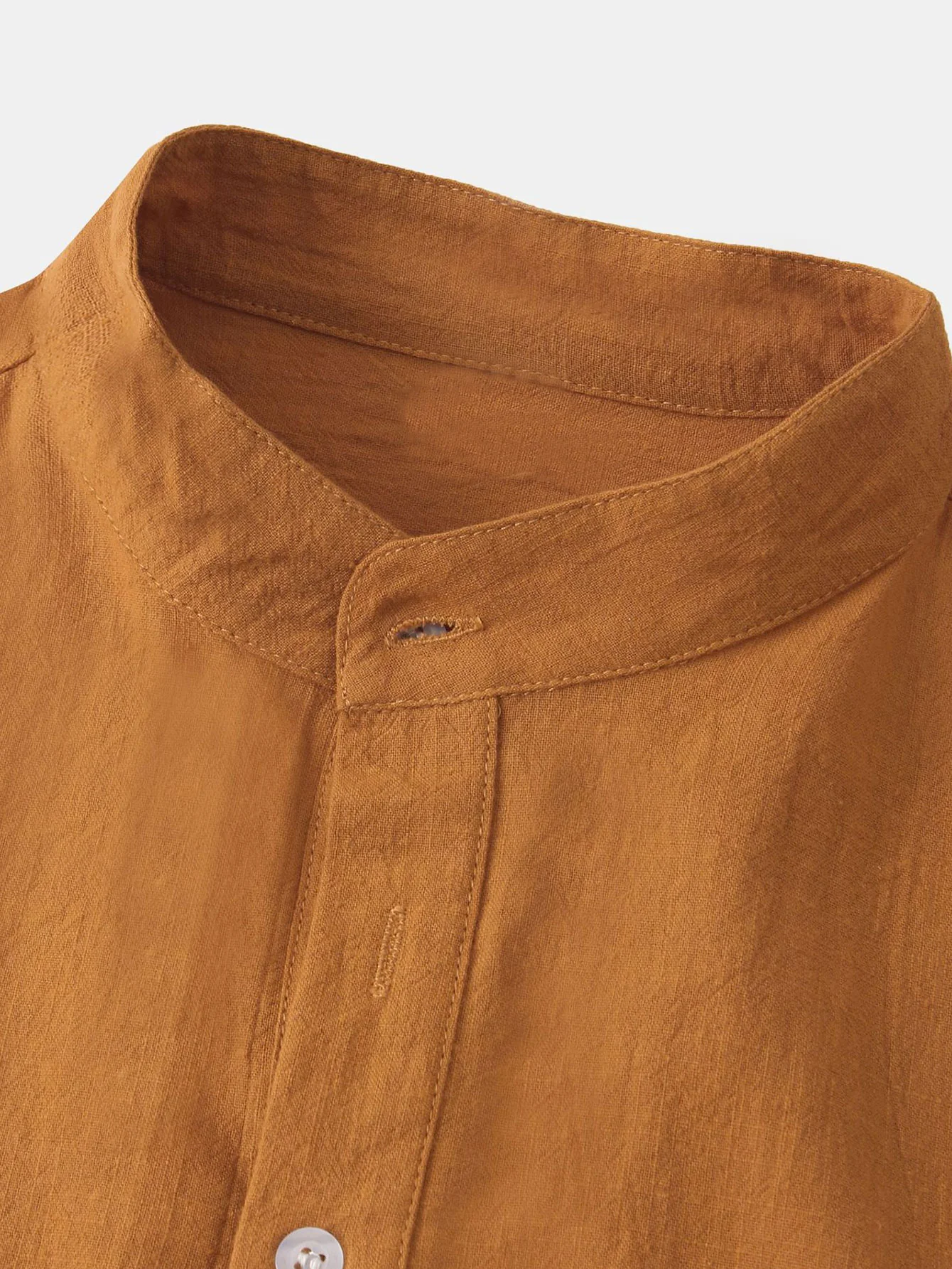 Einfarbige Basic Henley-Shirts - Image 3