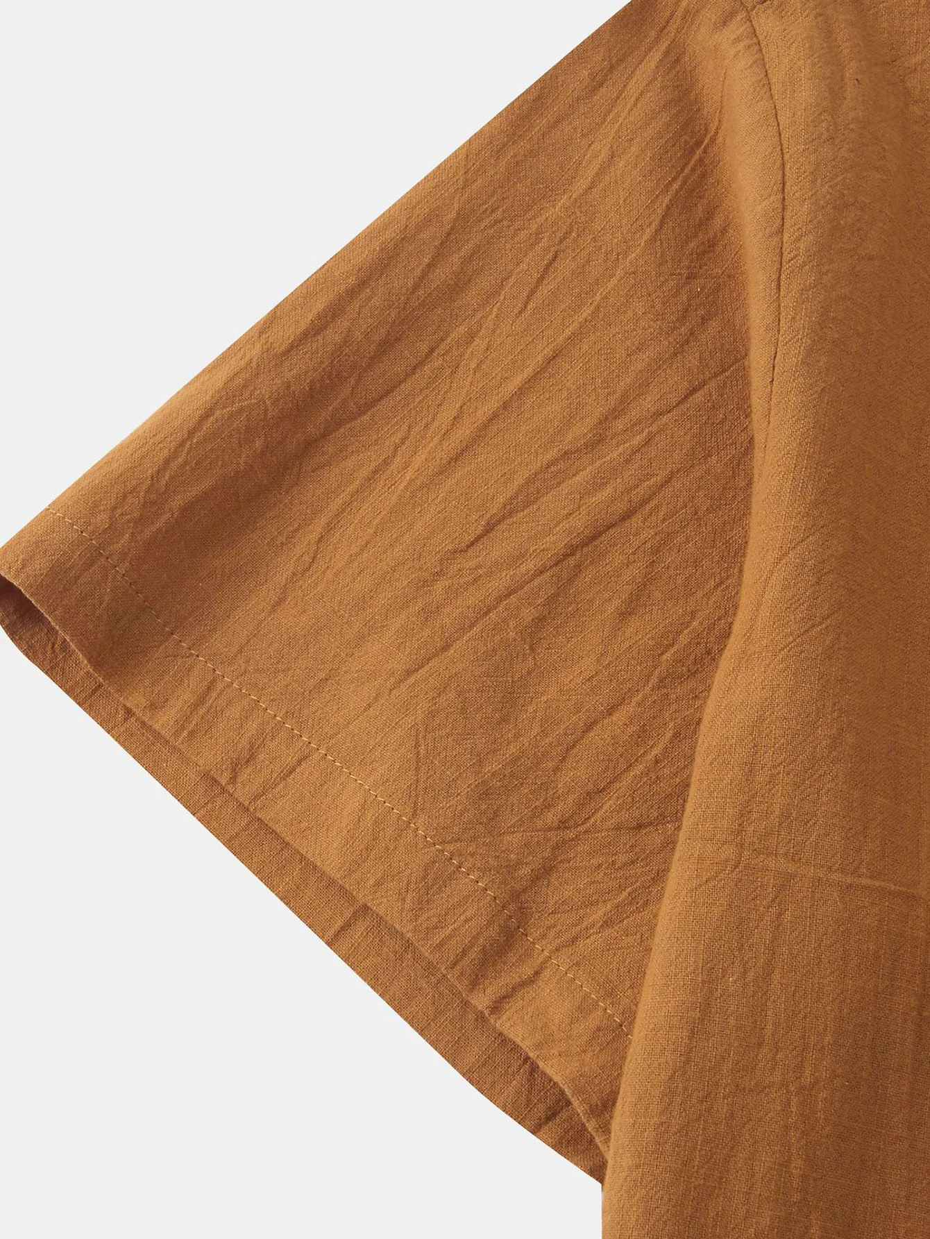 Einfarbige Basic Henley-Shirts - Image 5