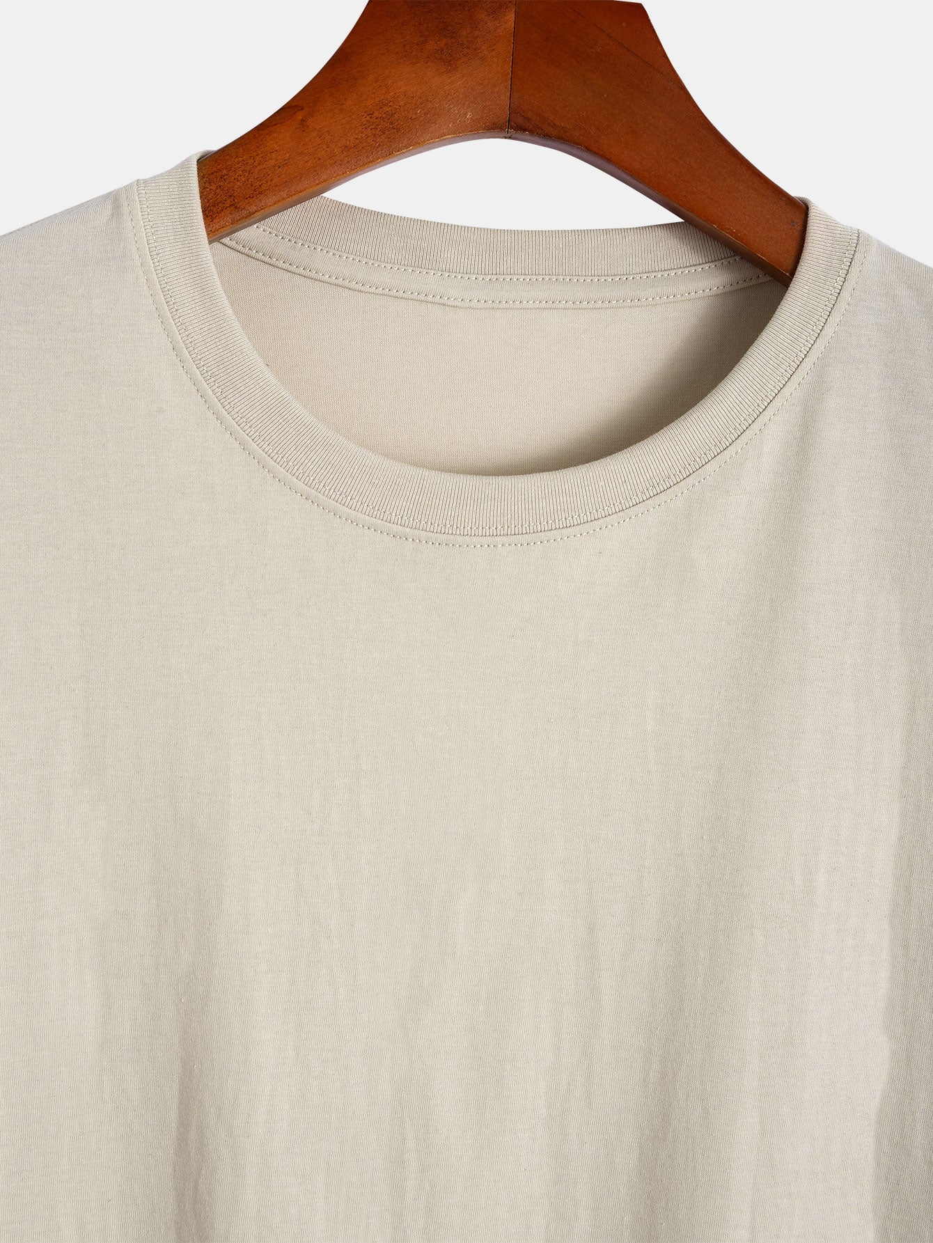 Basic Baumwollbogen-Saum T-Shirt - Image 11