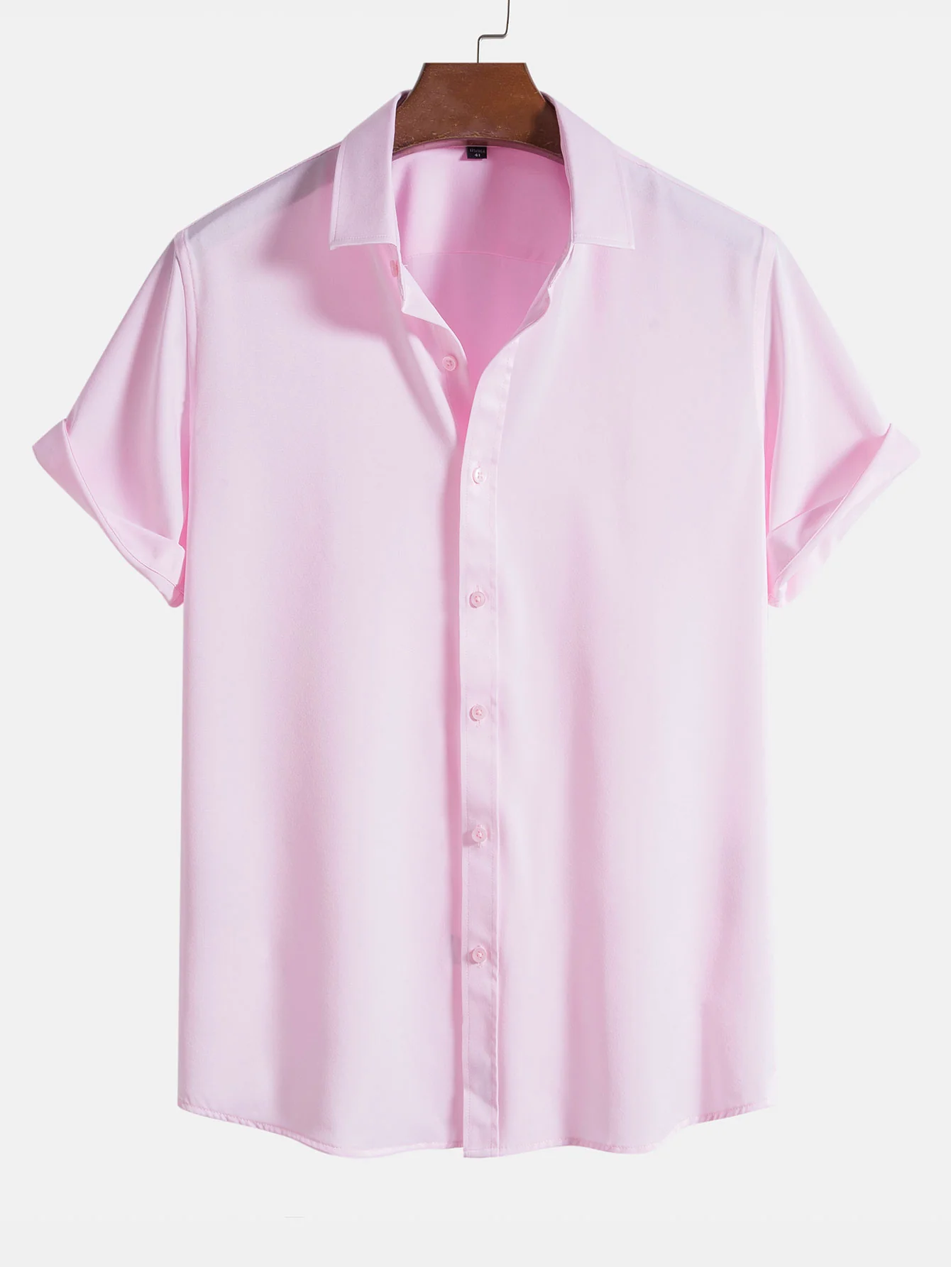 Einfarbige Revers-Basics Hemden - Image 5