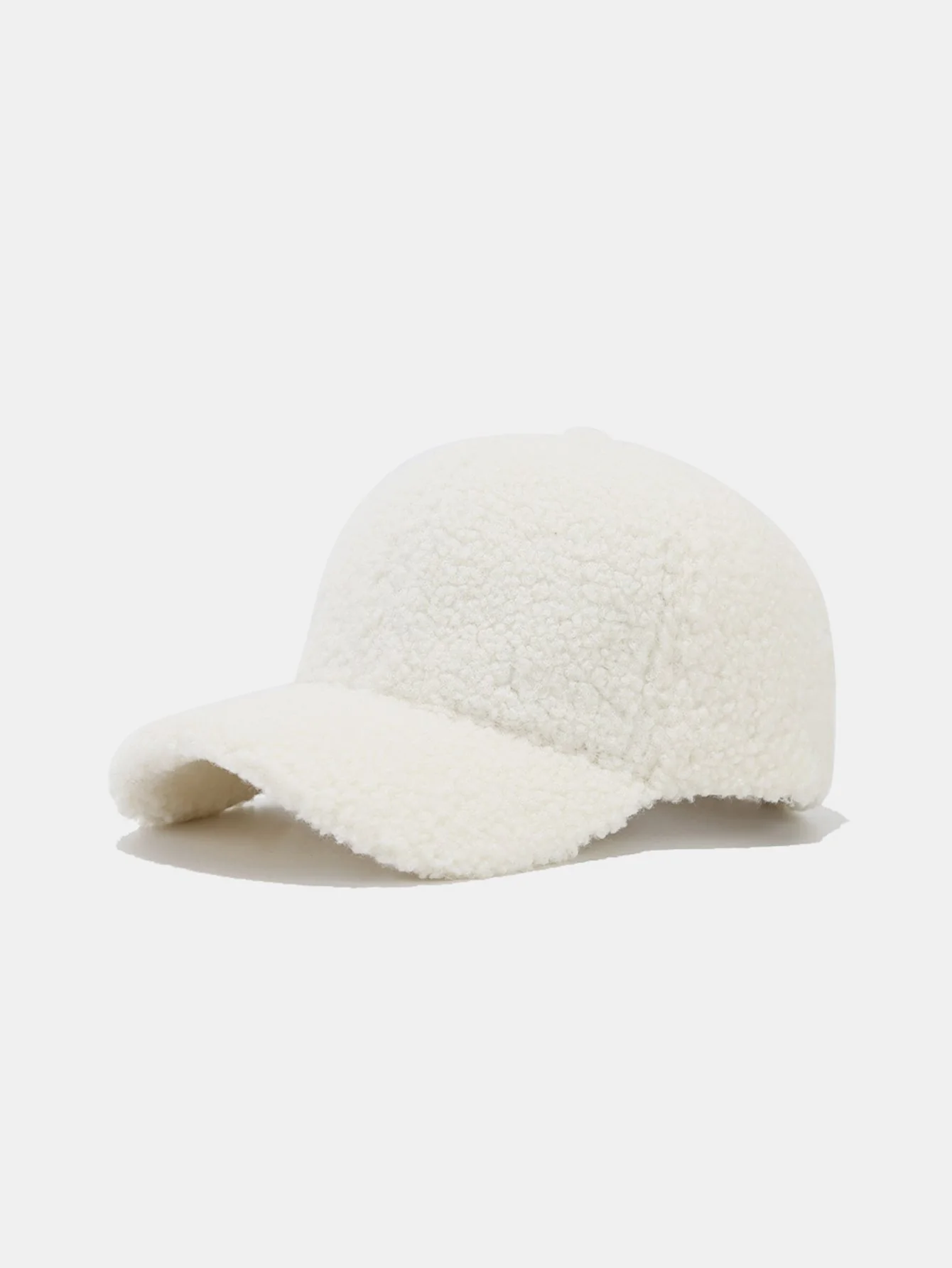 Einfarbige Plüsch Warme Baseballmütze - Image 2